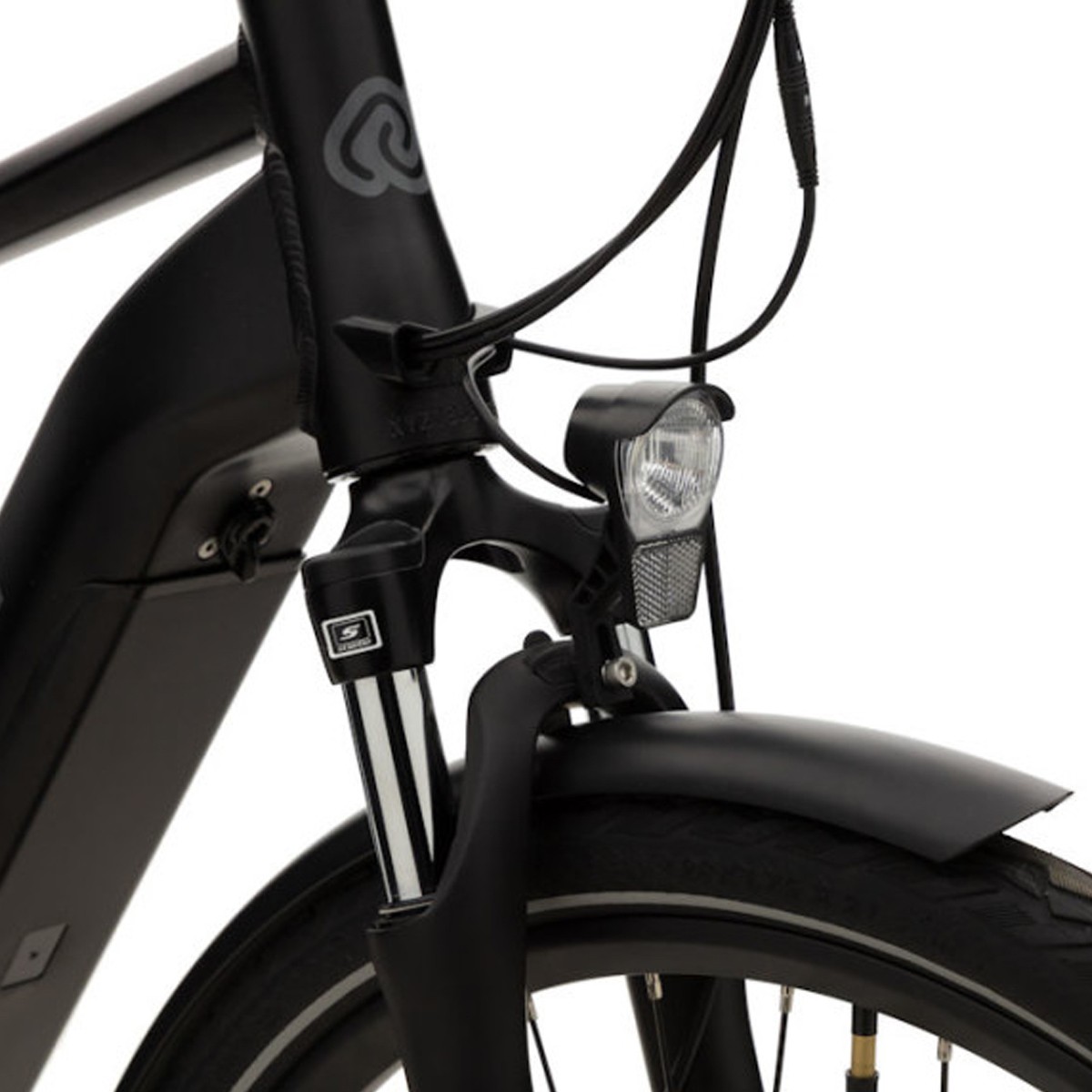 Elektrische herenfiets, middenmotor, Atlas, 8 sp, zwart, M, 13 Ah - Afbeelding 3