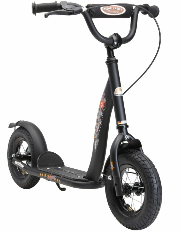 Bikestar Classic, autoped, 10 inch, zwart
