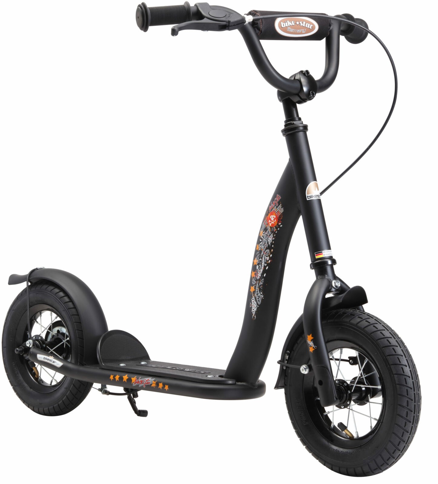 Bikestar Classic, autoped, 10 inch, zwart - Afbeelding 2