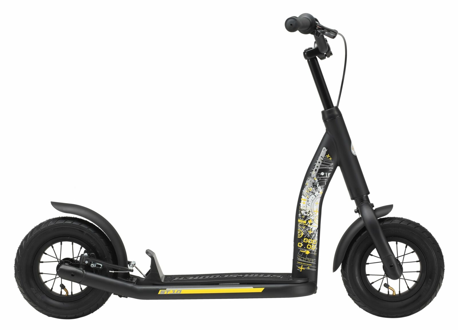 Bikestar autoped New Gen Sport 10 inch zwart - Afbeelding 2