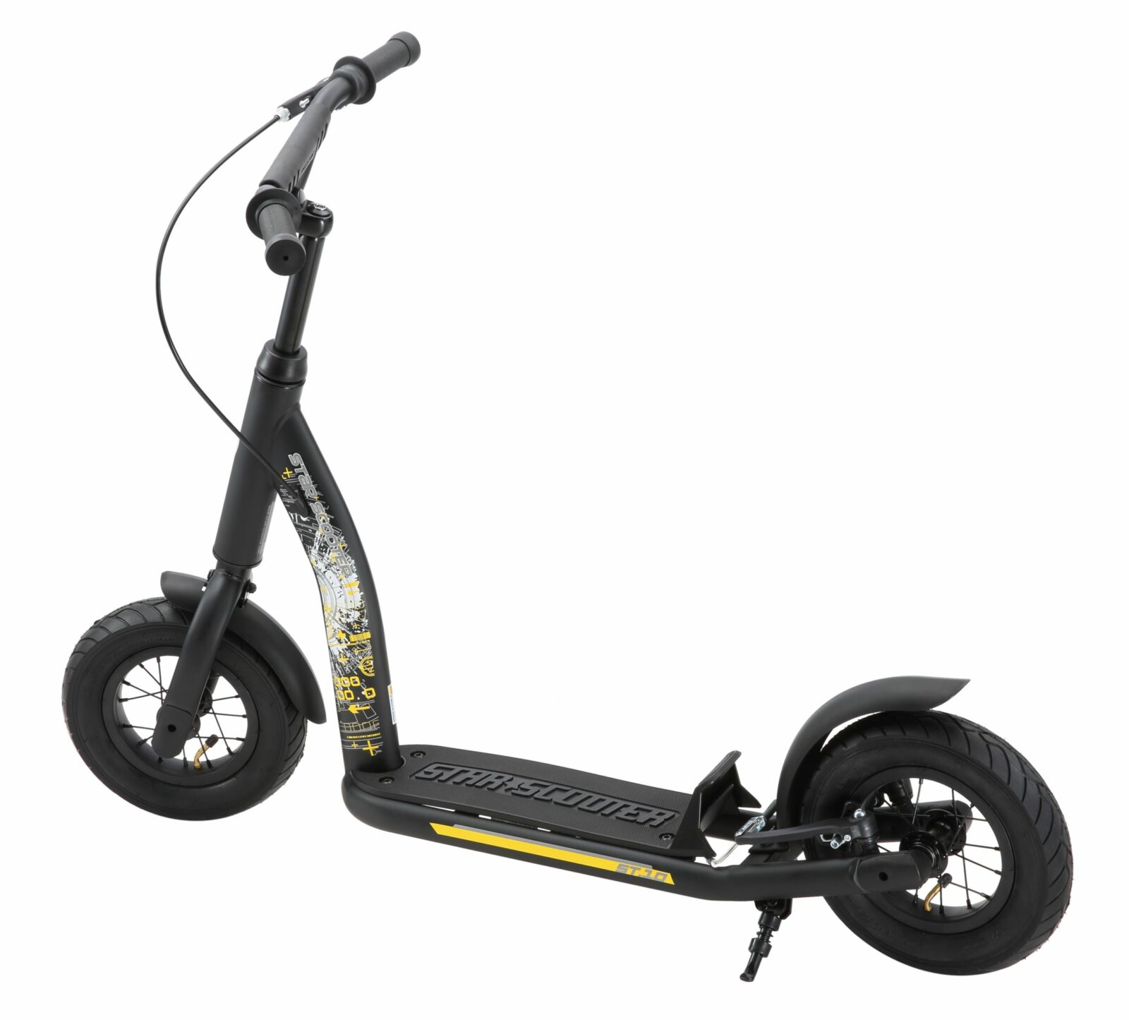 Bikestar autoped New Gen Sport 10 inch zwart - Afbeelding 3