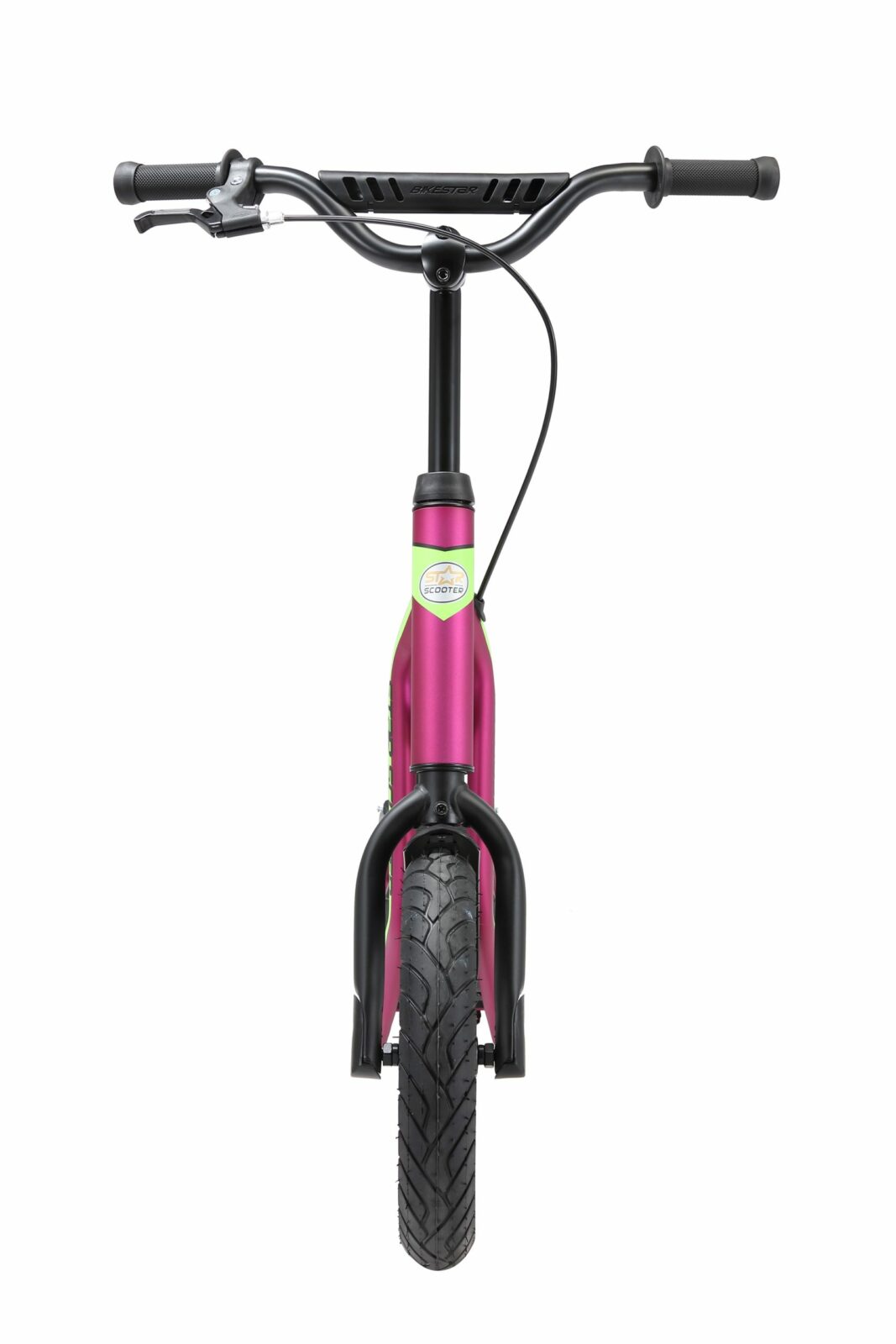 STAR SCOOTER autoped, 12 inch + 10 inch, donkerroze - Afbeelding 8