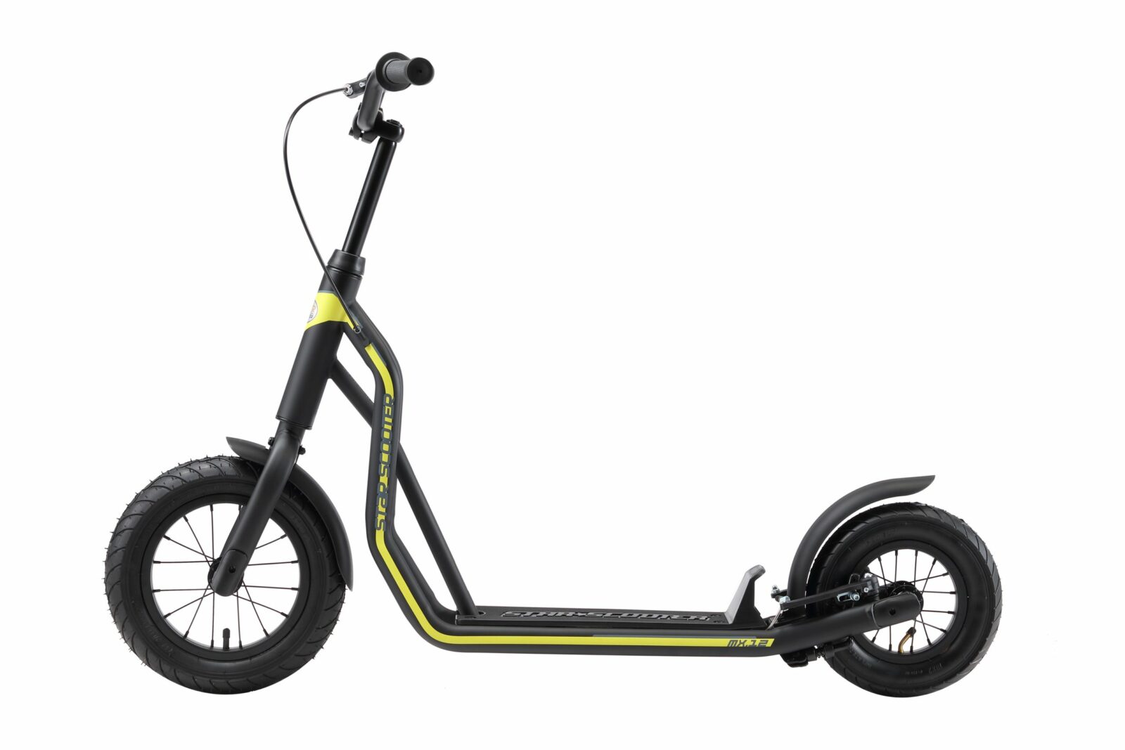 STAR SCOOTER autoped, 12 inch + 10 inch, zwart - Afbeelding 10