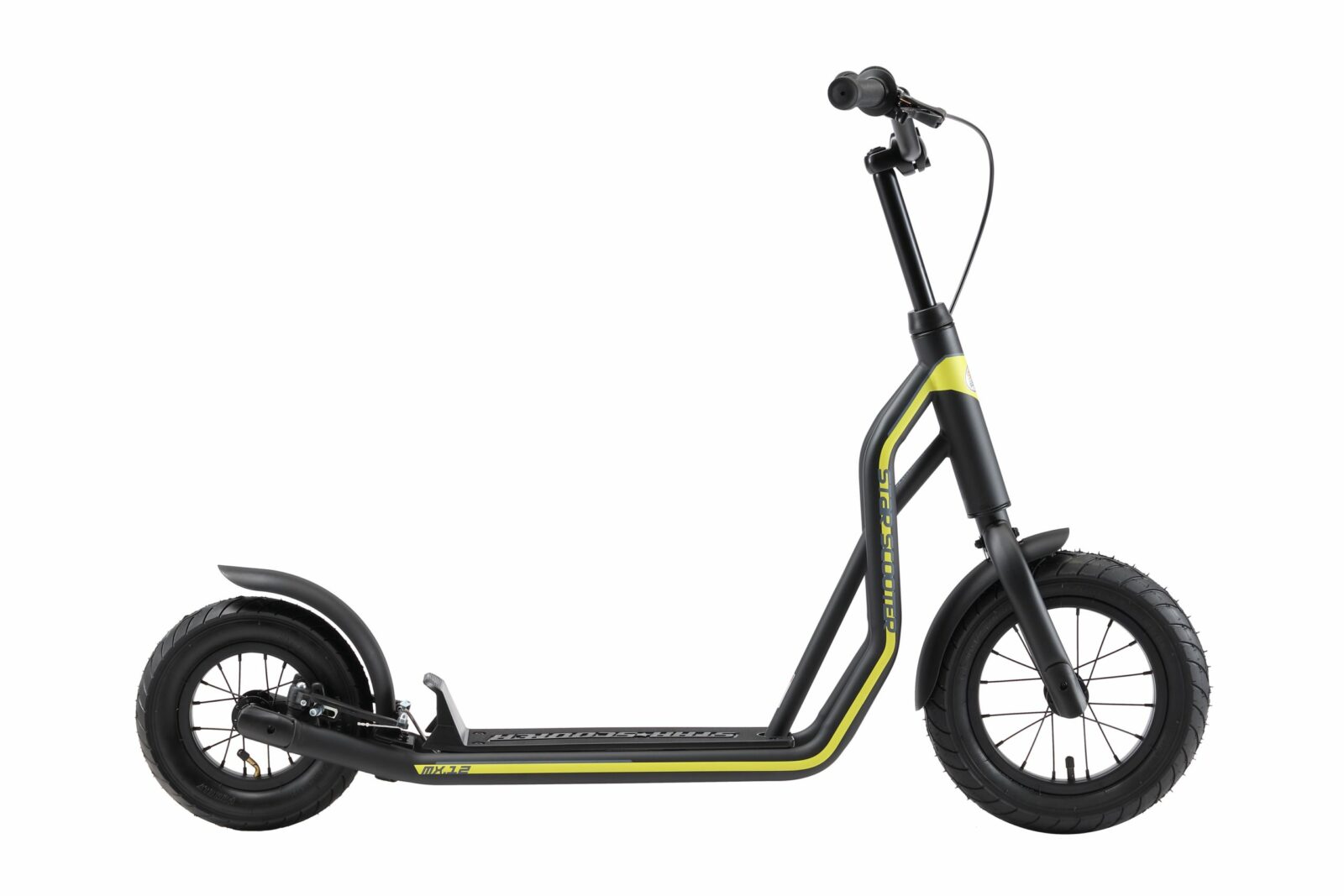 STAR SCOOTER autoped, 12 inch + 10 inch, zwart - Afbeelding 2