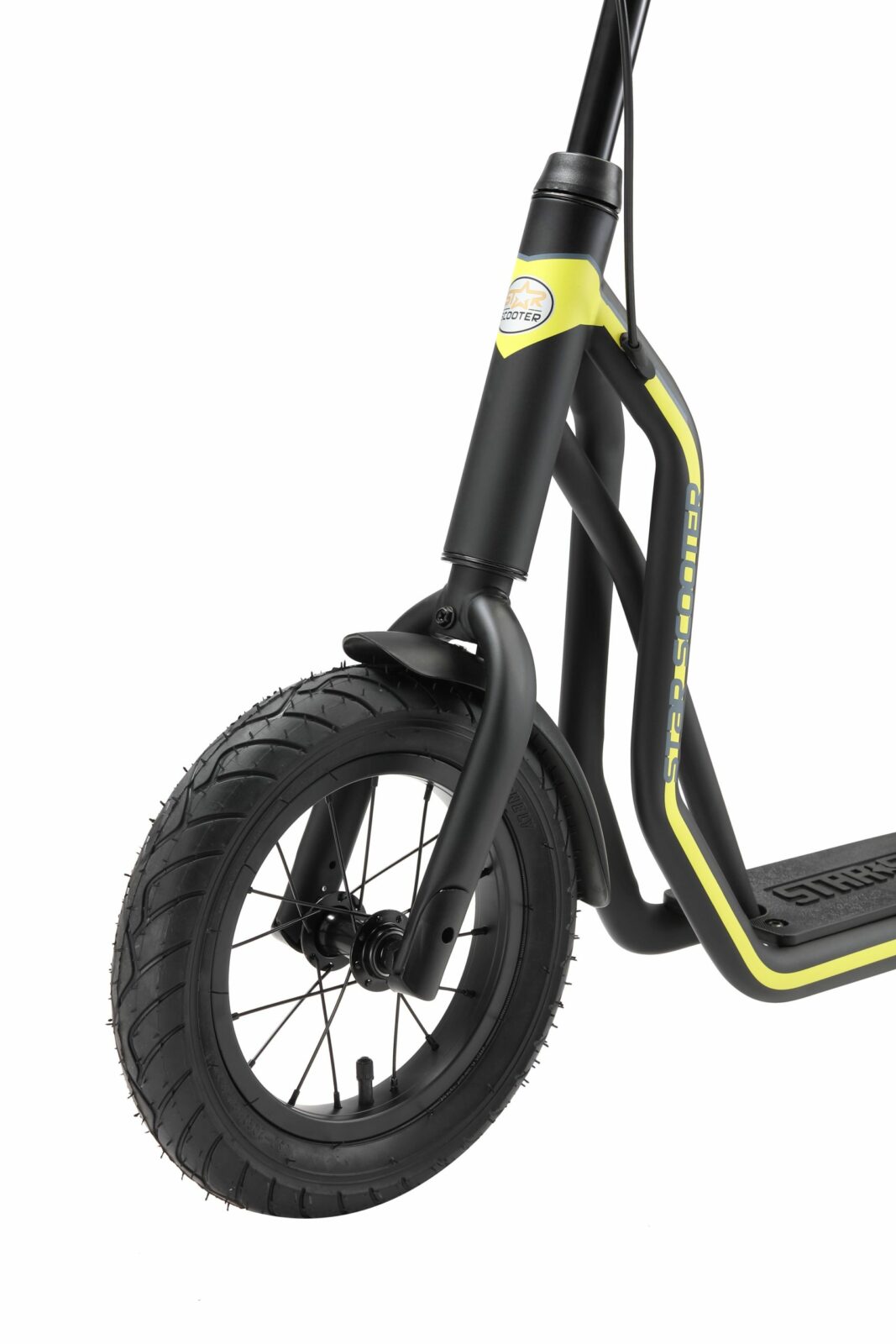 STAR SCOOTER autoped, 12 inch + 10 inch, zwart - Afbeelding 5