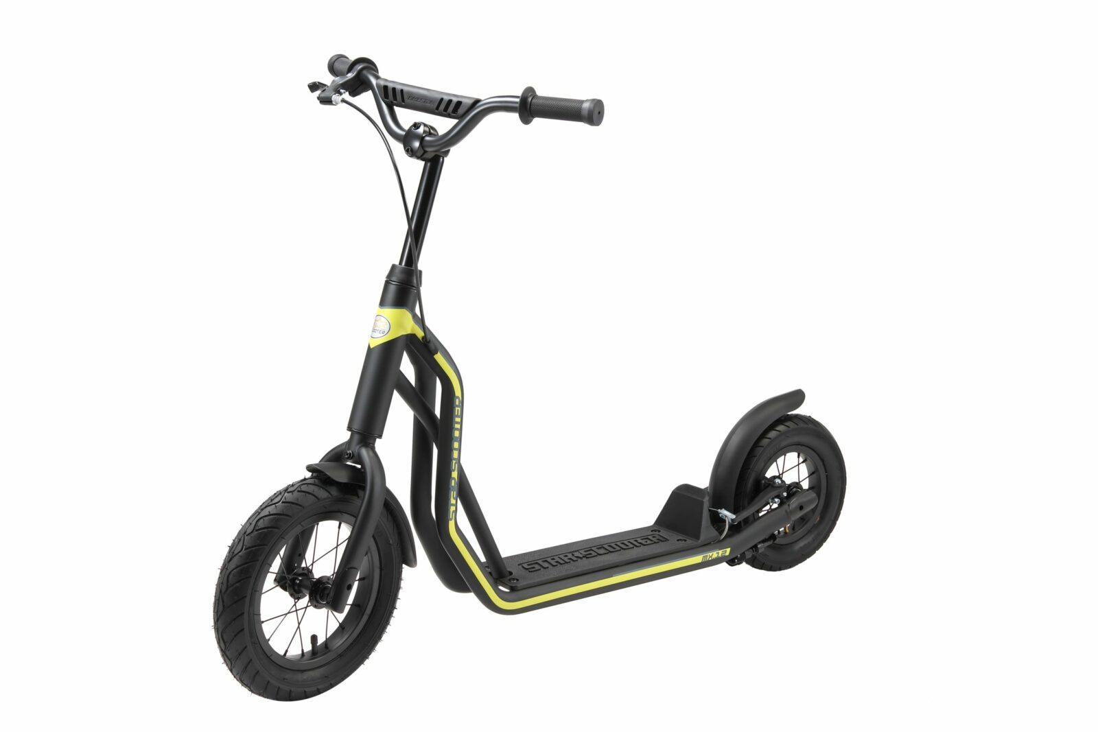 STAR SCOOTER autoped, 12 inch + 10 inch, zwart - Afbeelding 9