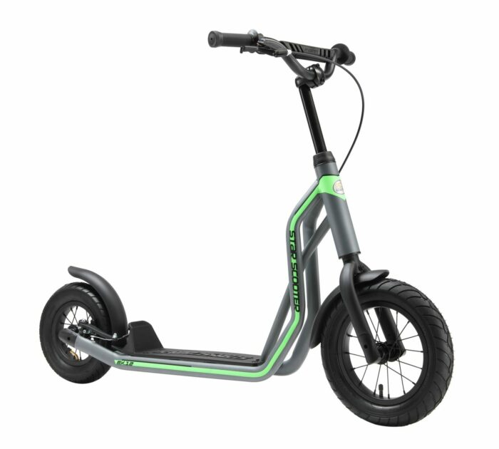 STAR SCOOTER autoped, 12 inch + 10 inch, grijs
