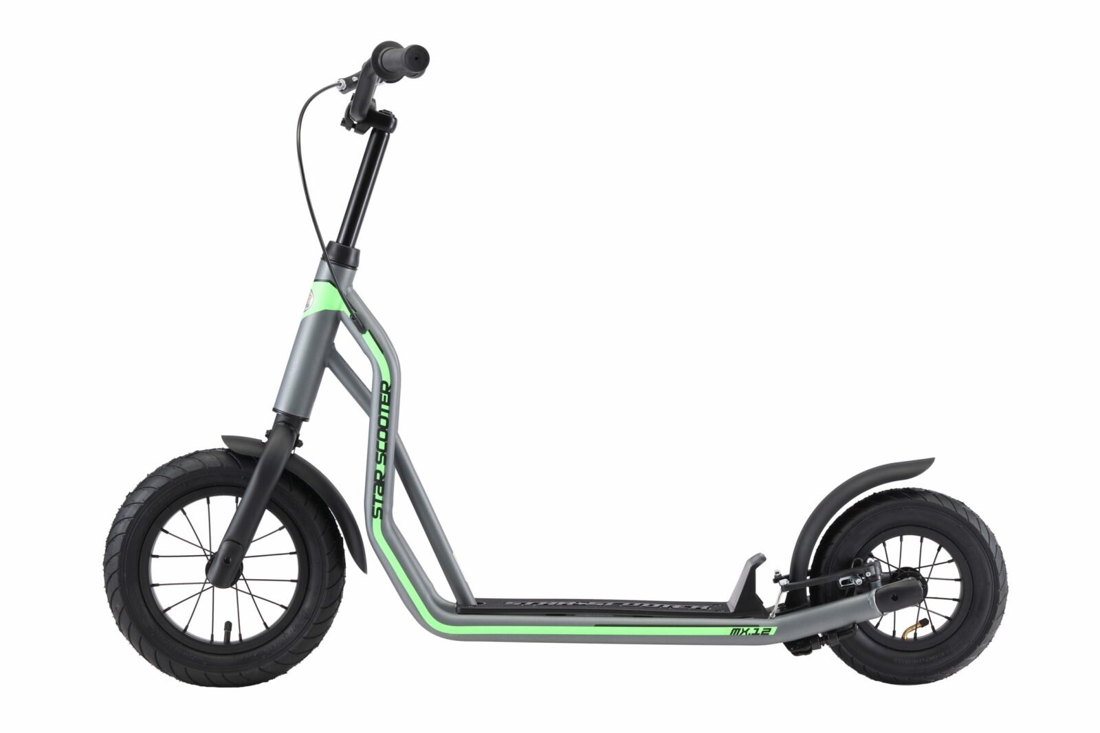 STAR SCOOTER autoped, 12 inch + 10 inch, grijs - Afbeelding 10