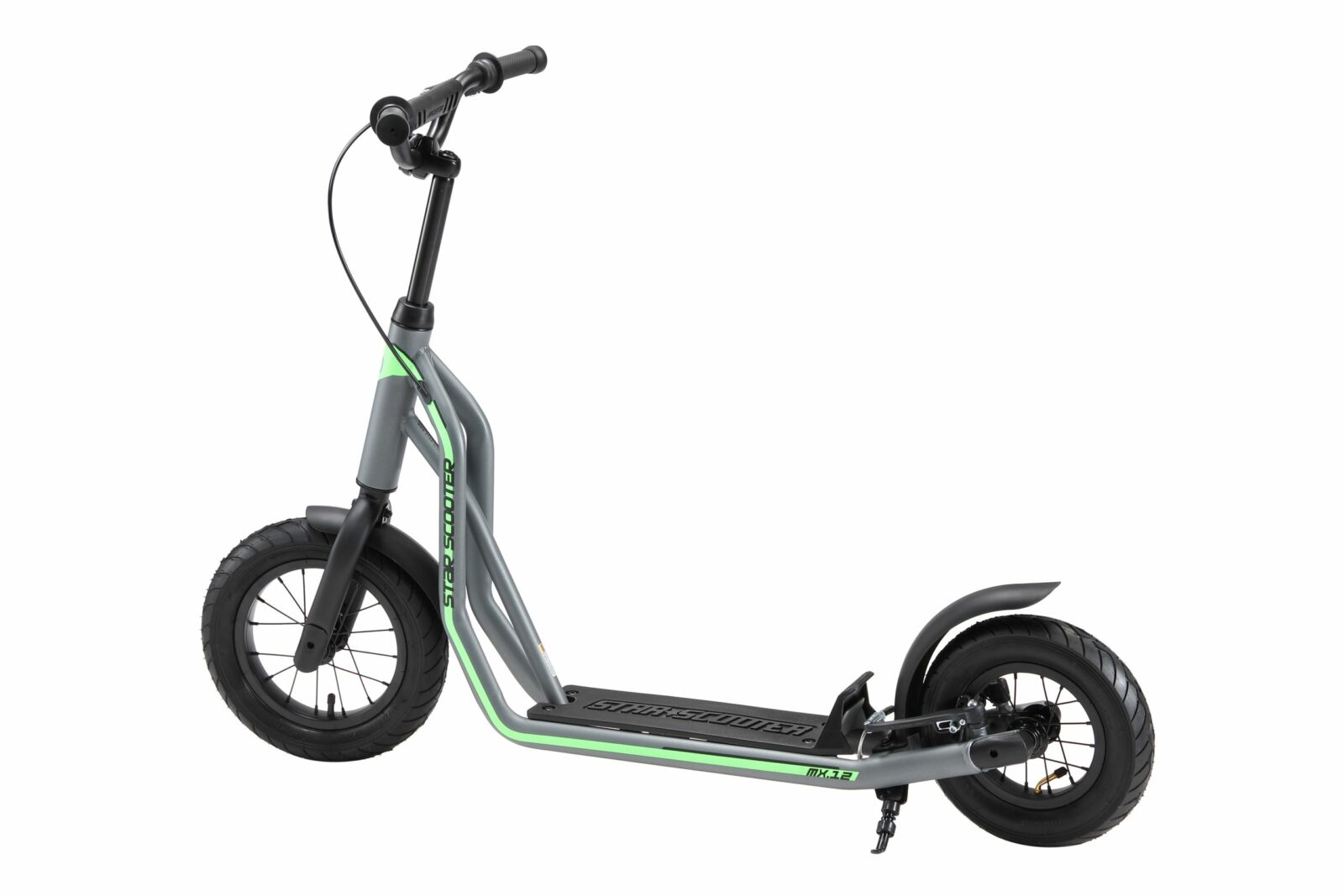 STAR SCOOTER autoped, 12 inch + 10 inch, grijs - Afbeelding 3