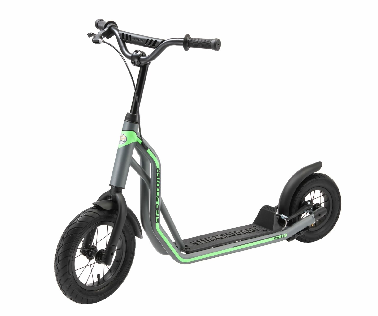 STAR SCOOTER autoped, 12 inch + 10 inch, grijs - Afbeelding 9