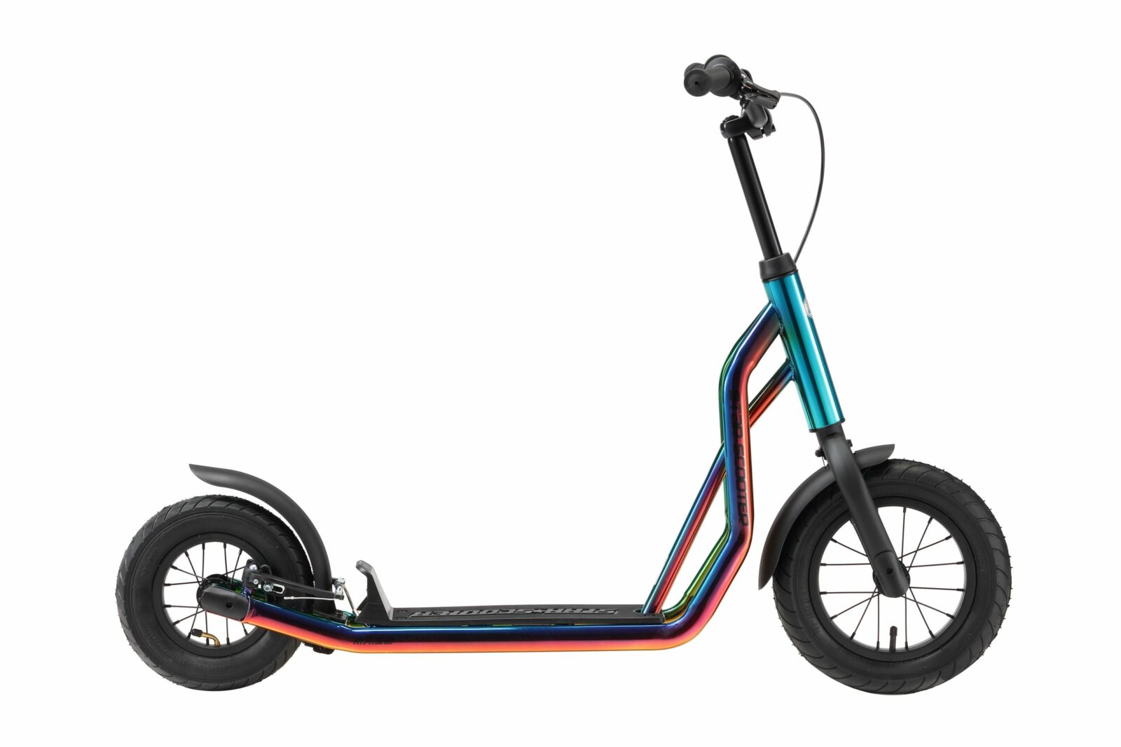 STAR SCOOTER autoped, 12 inch + 10 inch, chroom - Afbeelding 2