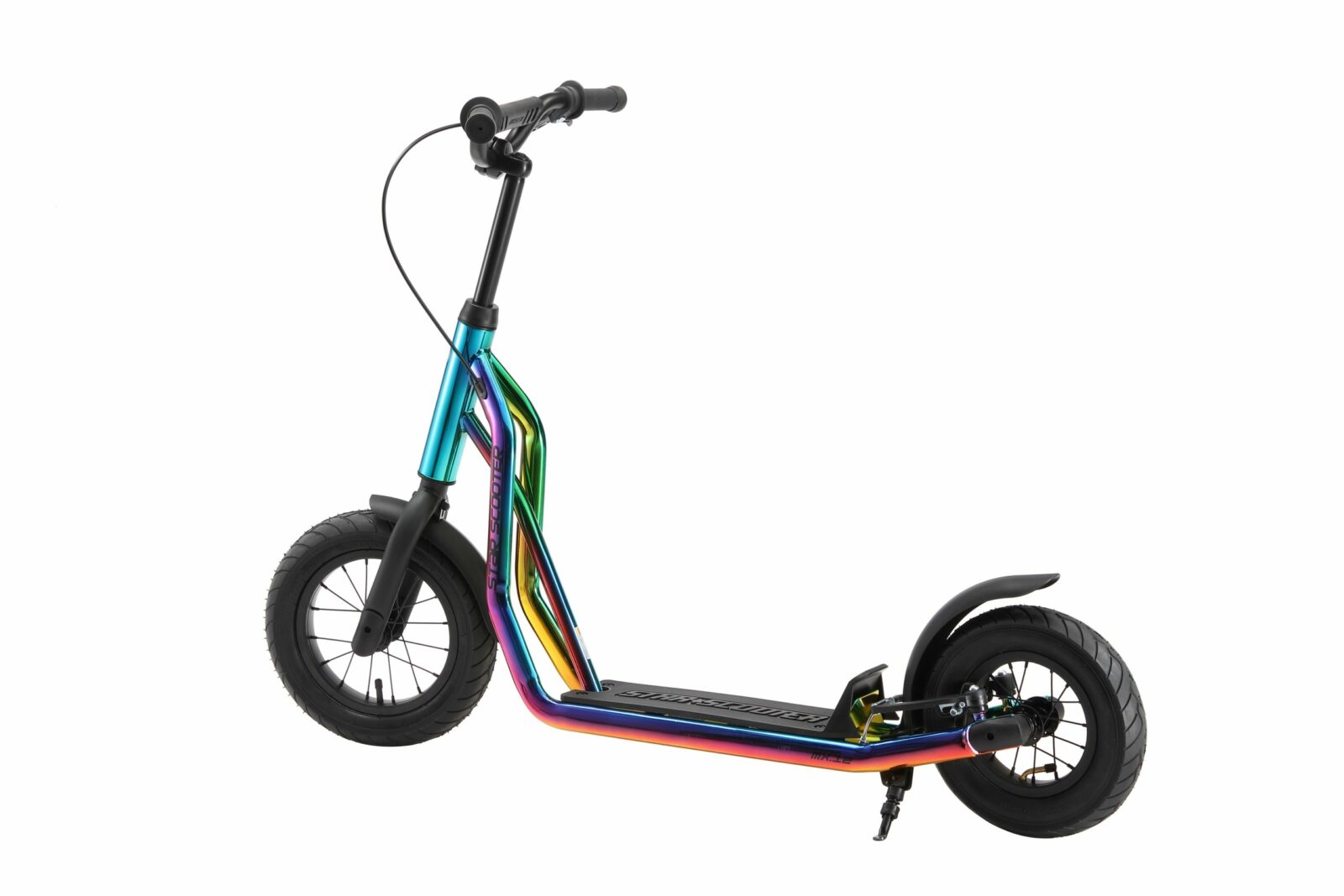 STAR SCOOTER autoped, 12 inch + 10 inch, chroom - Afbeelding 3