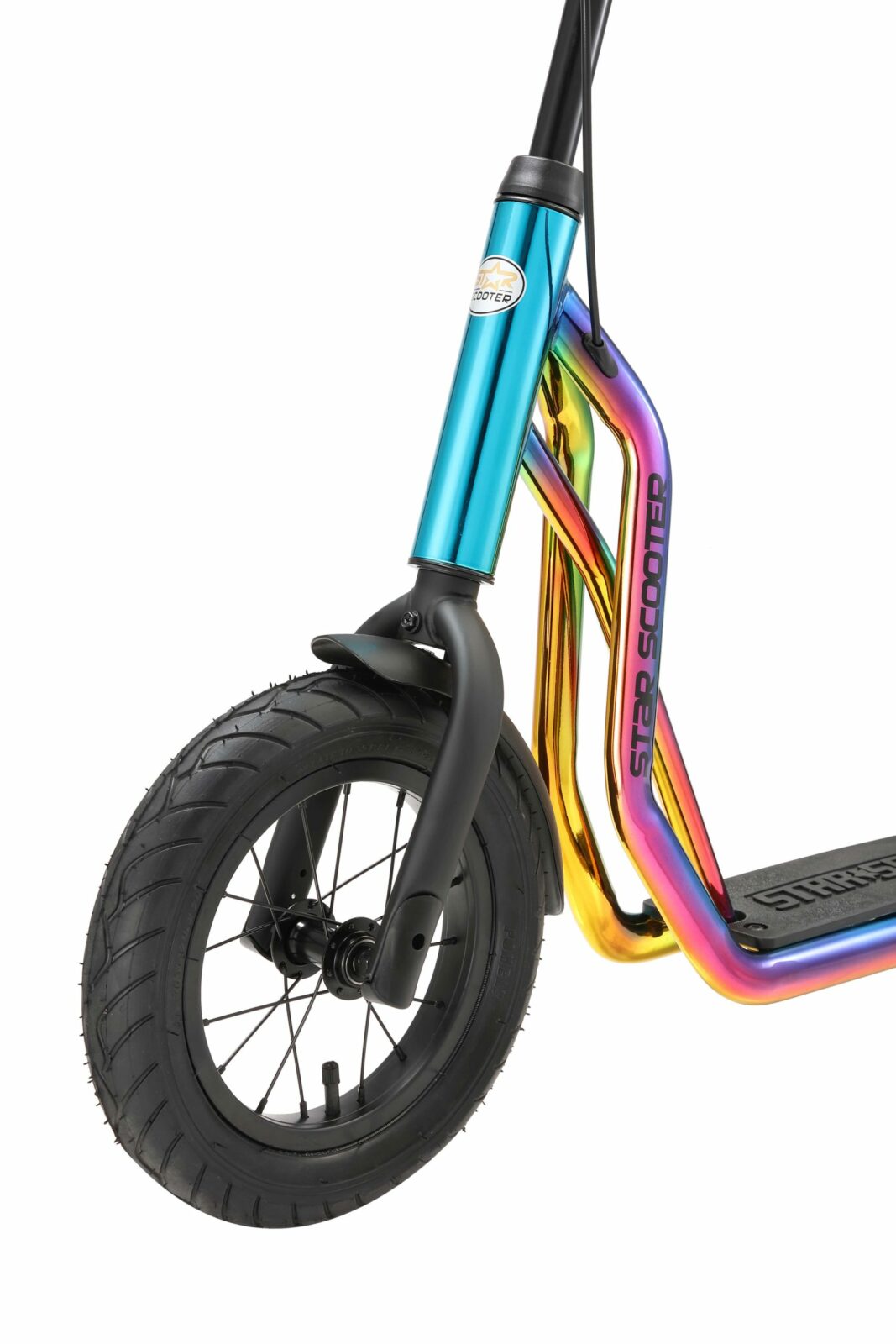 STAR SCOOTER autoped, 12 inch + 10 inch, chroom - Afbeelding 5