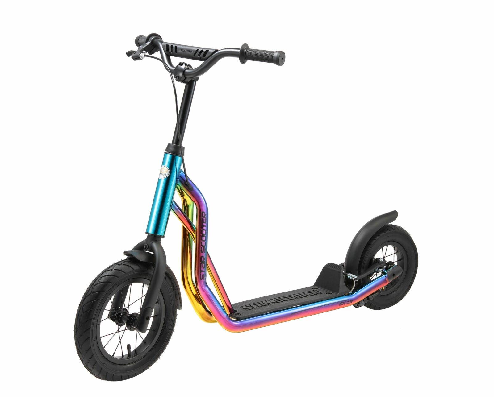 STAR SCOOTER autoped, 12 inch + 10 inch, chroom - Afbeelding 9
