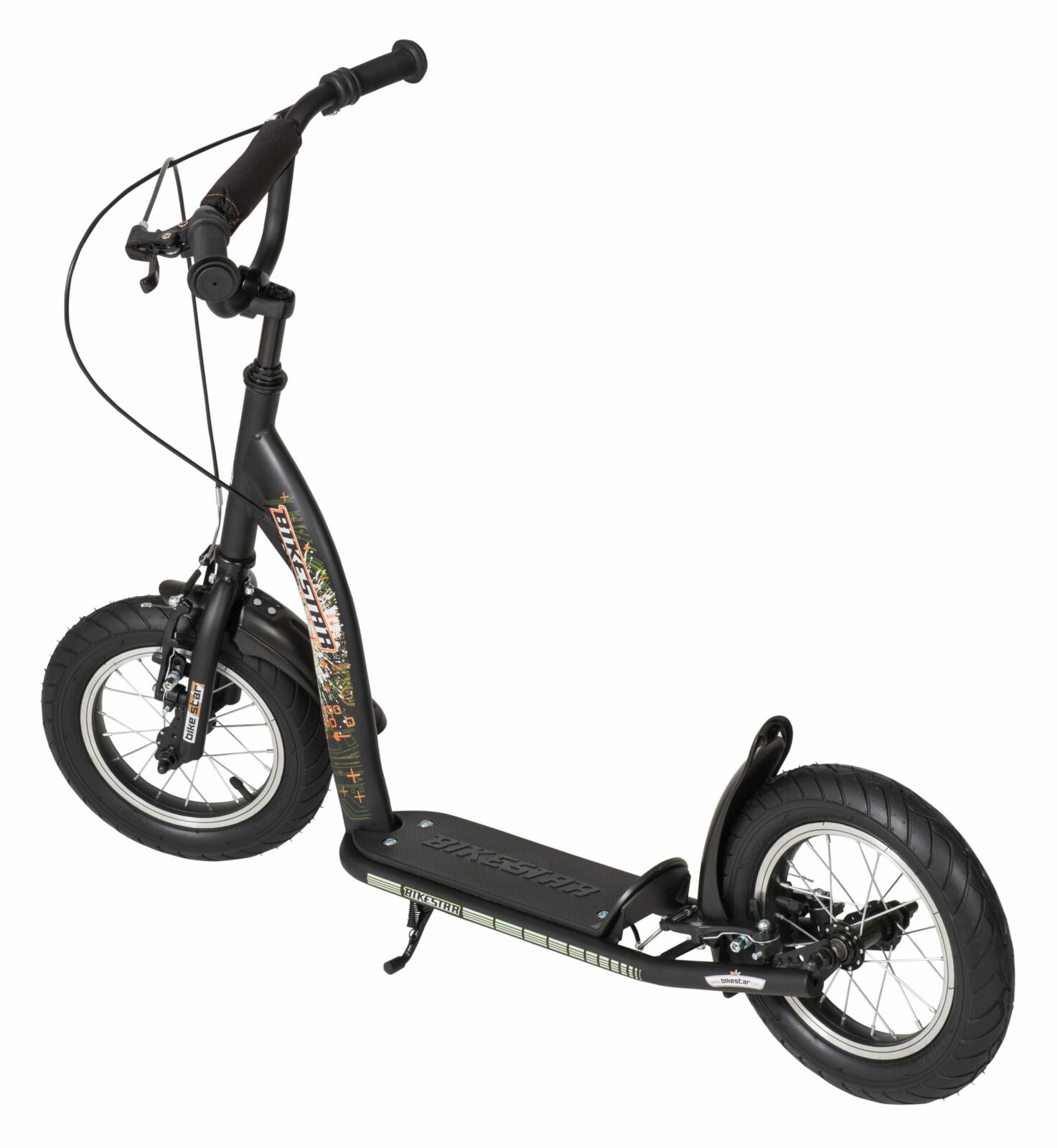 Bikestar autoped, 12 inch, Sport step, zwart - Afbeelding 4