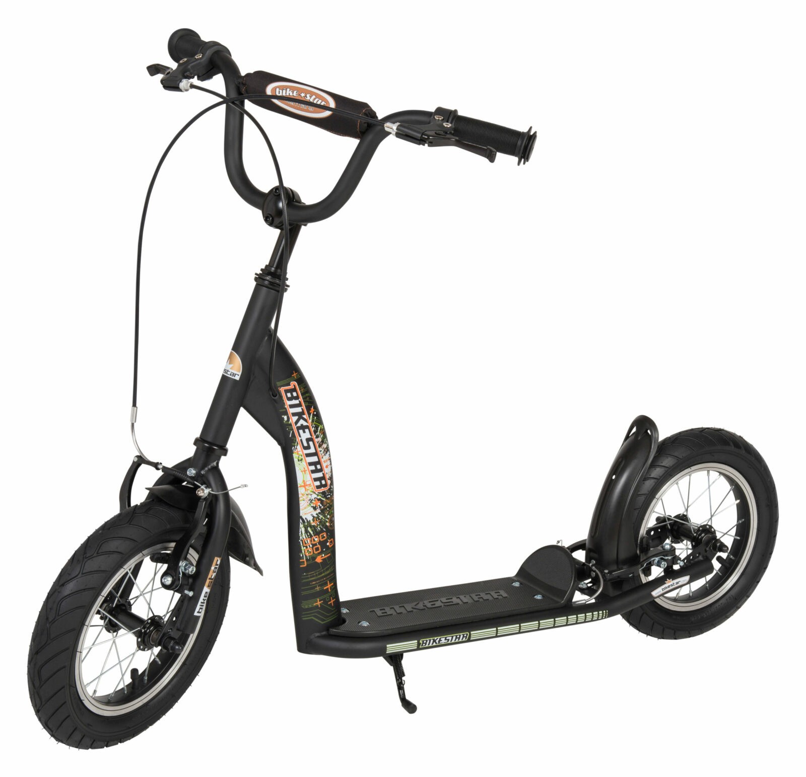 Bikestar autoped, 12 inch, Sport step, zwart - Afbeelding 5