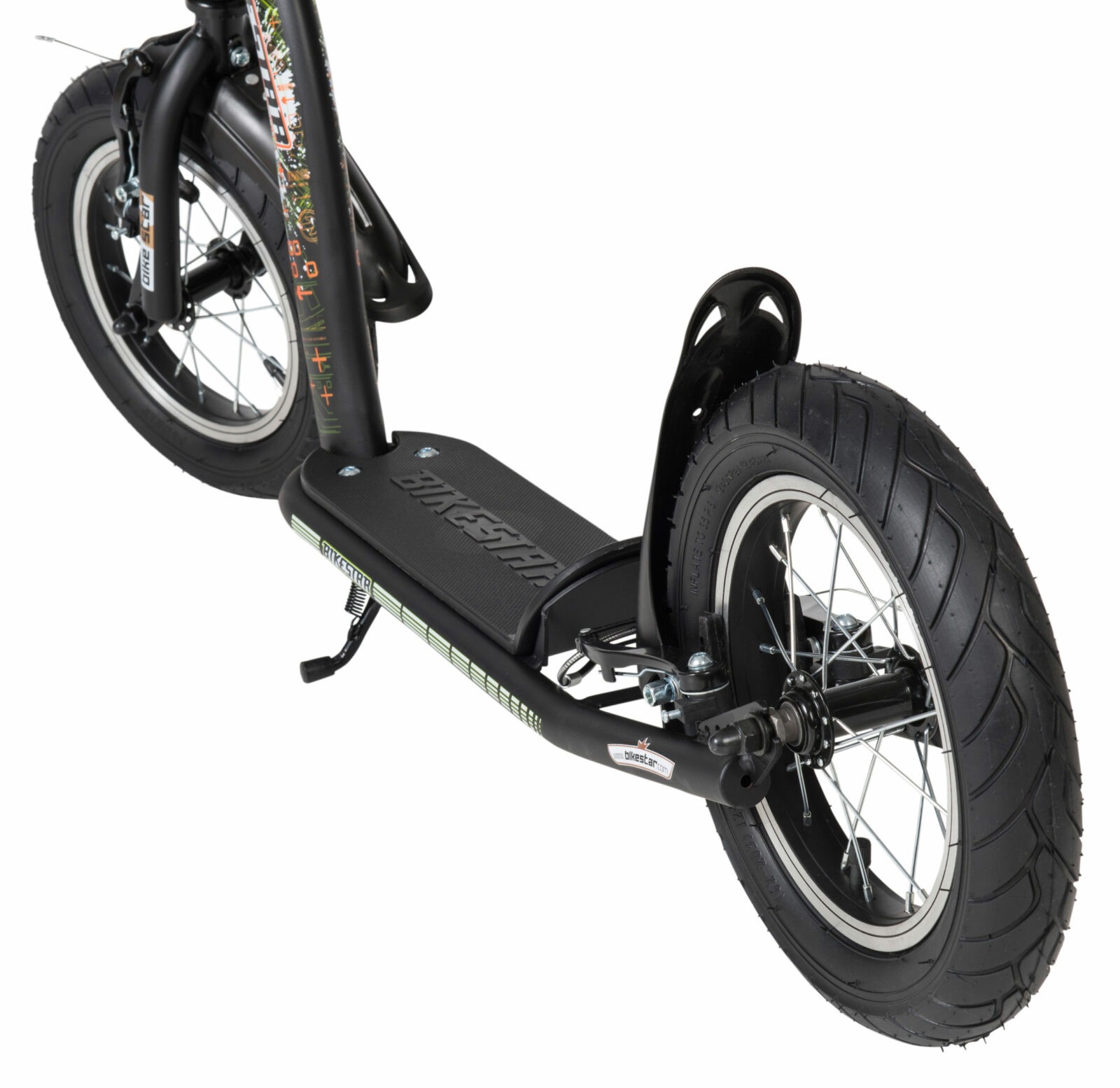 Bikestar autoped, 12 inch, Sport step, zwart - Afbeelding 7
