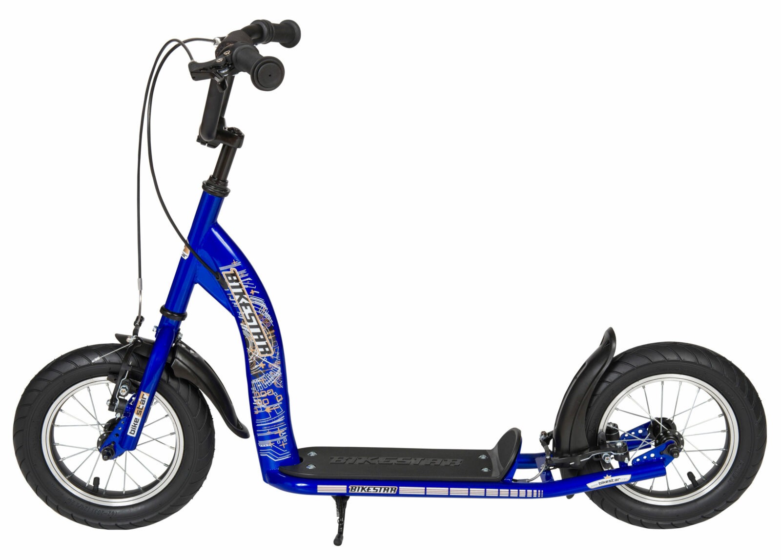 Bikestar autoped, 12 inch, Sport step, blauw - Afbeelding 2