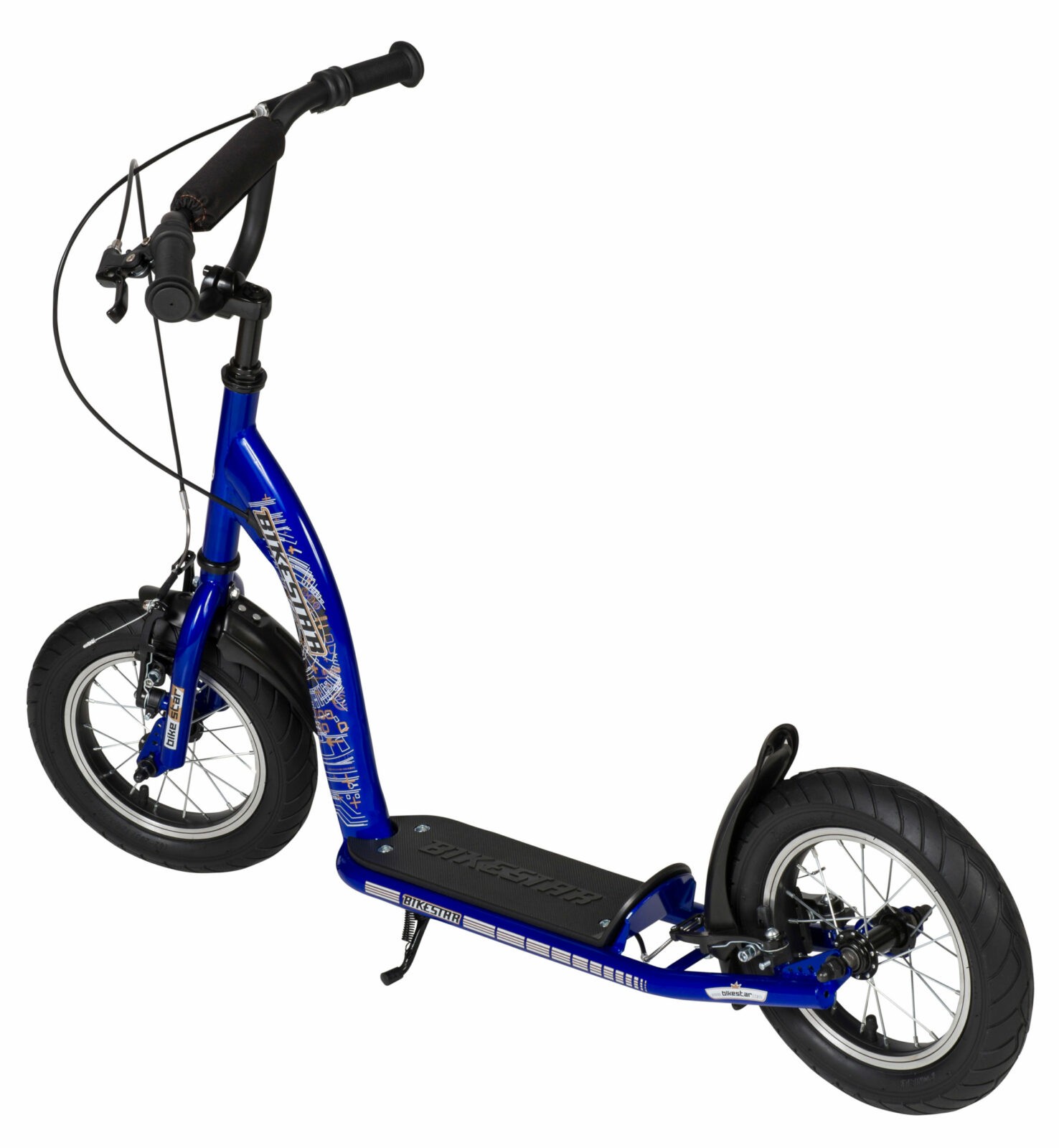 Bikestar autoped, 12 inch, Sport step, blauw - Afbeelding 5