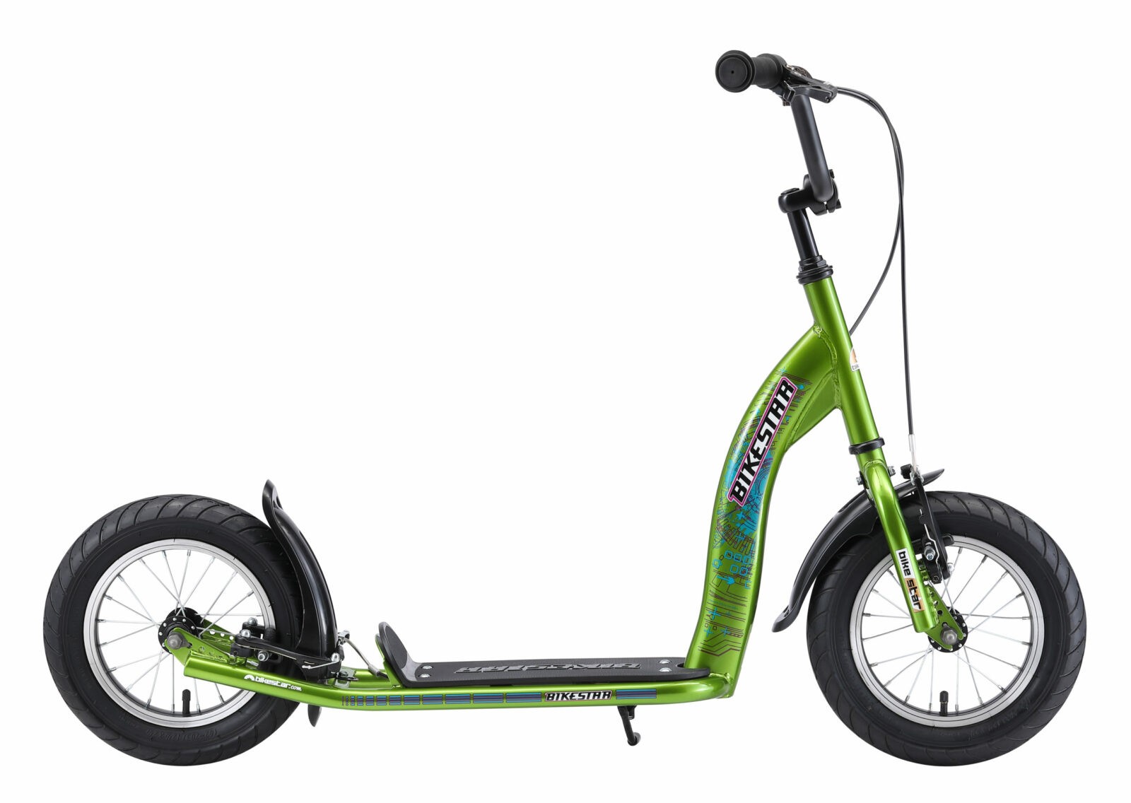 Bikestar autoped, 12 inch, Sport step, groen - Afbeelding 2