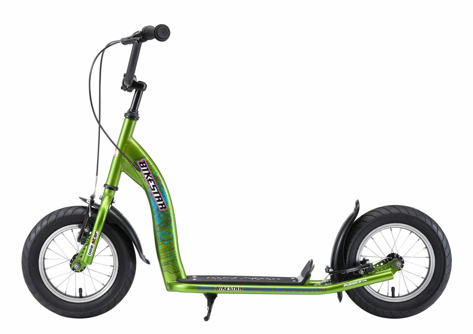 Bikestar autoped, 12 inch, Sport step, groen - Afbeelding 3