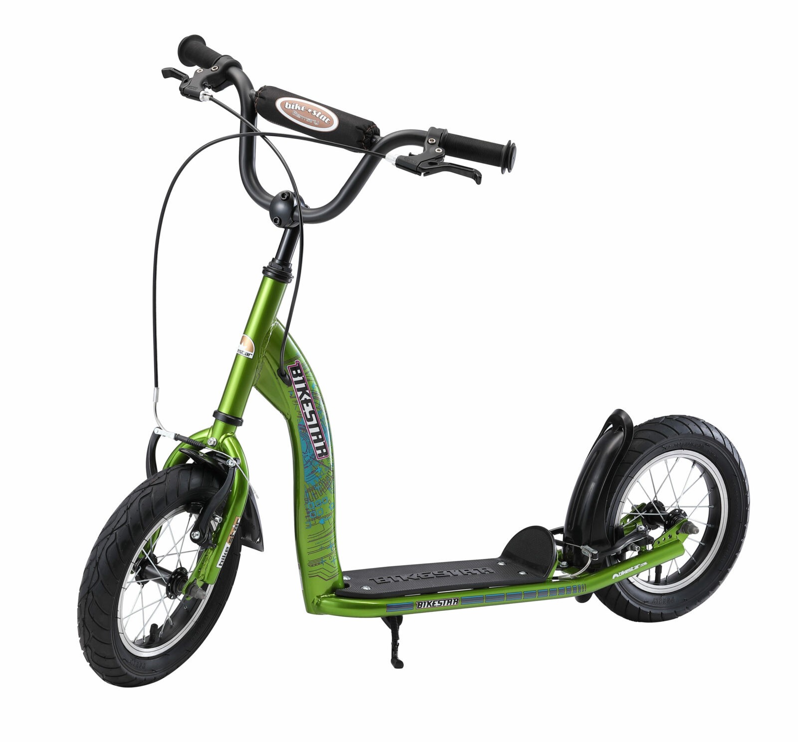 Bikestar autoped, 12 inch, Sport step, groen - Afbeelding 4