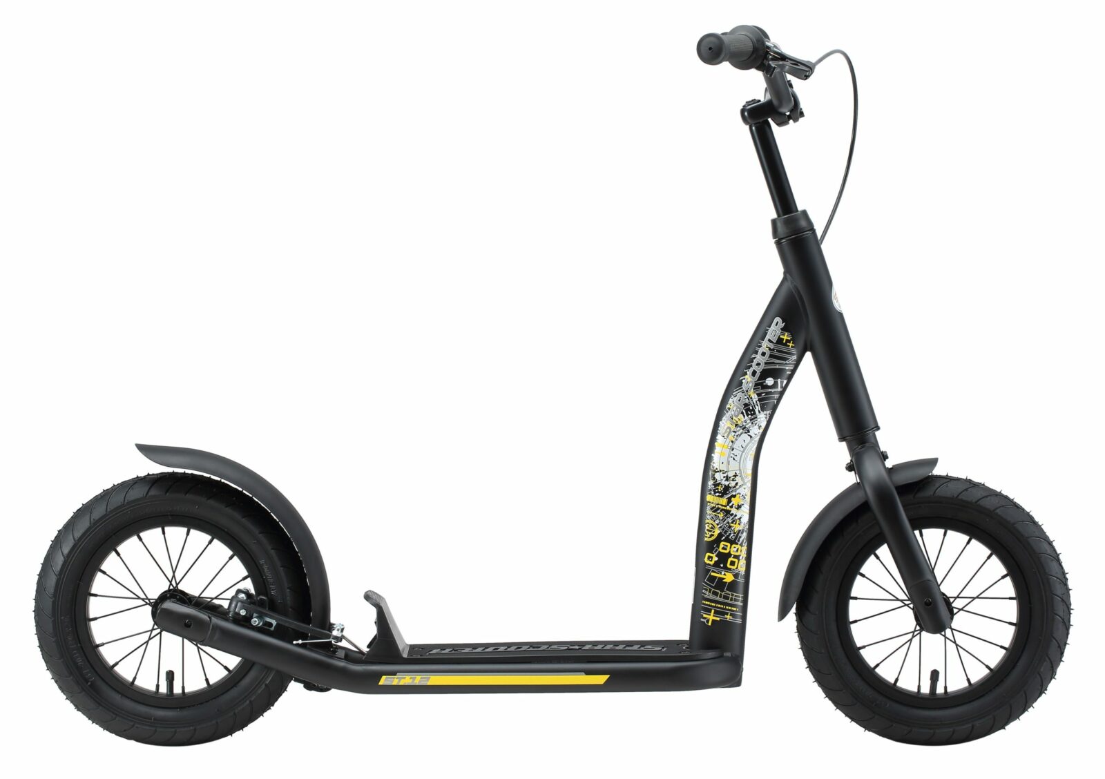 Bikestar autoped New Gen Sport 12 inch zwart - Afbeelding 2