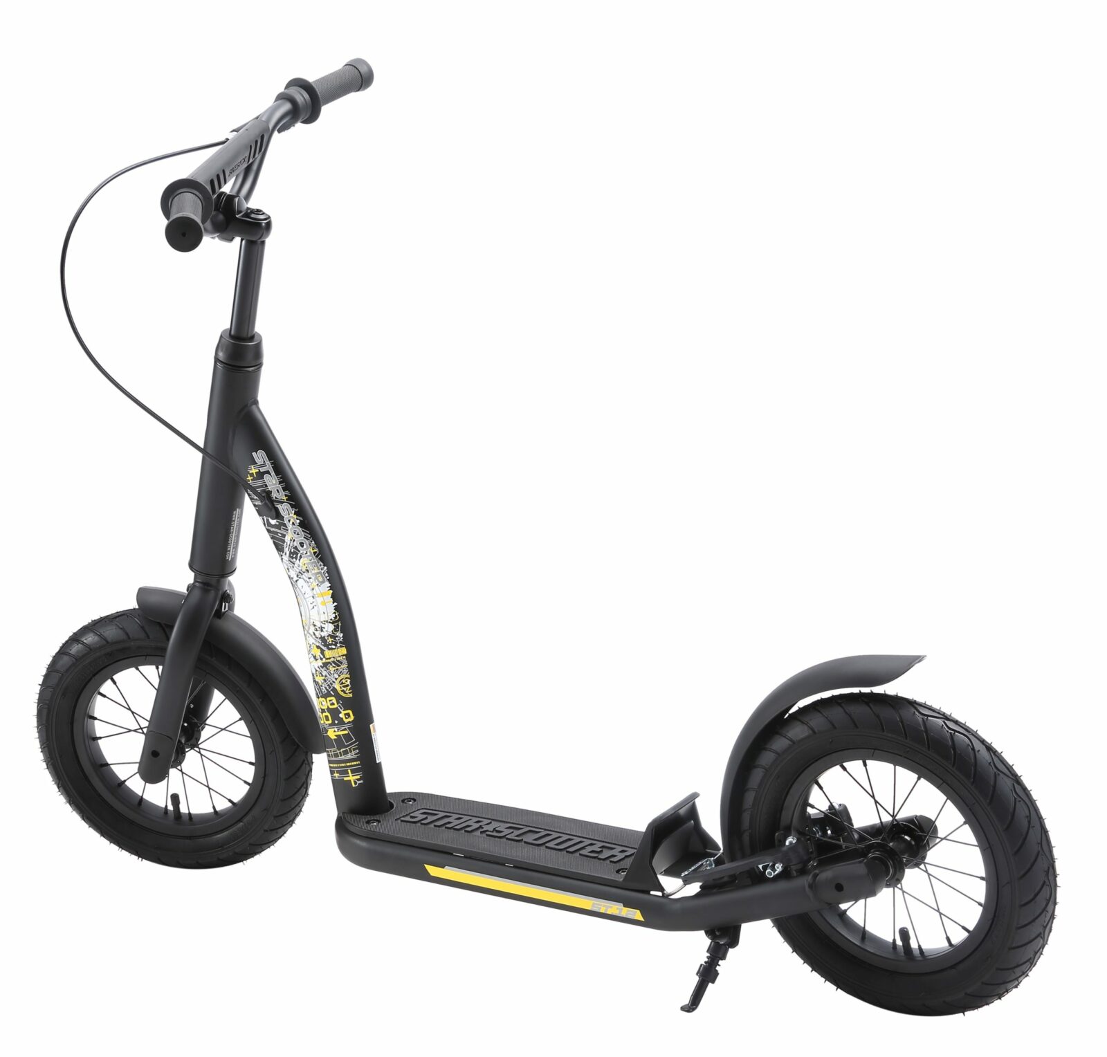 Bikestar autoped New Gen Sport 12 inch zwart - Afbeelding 3