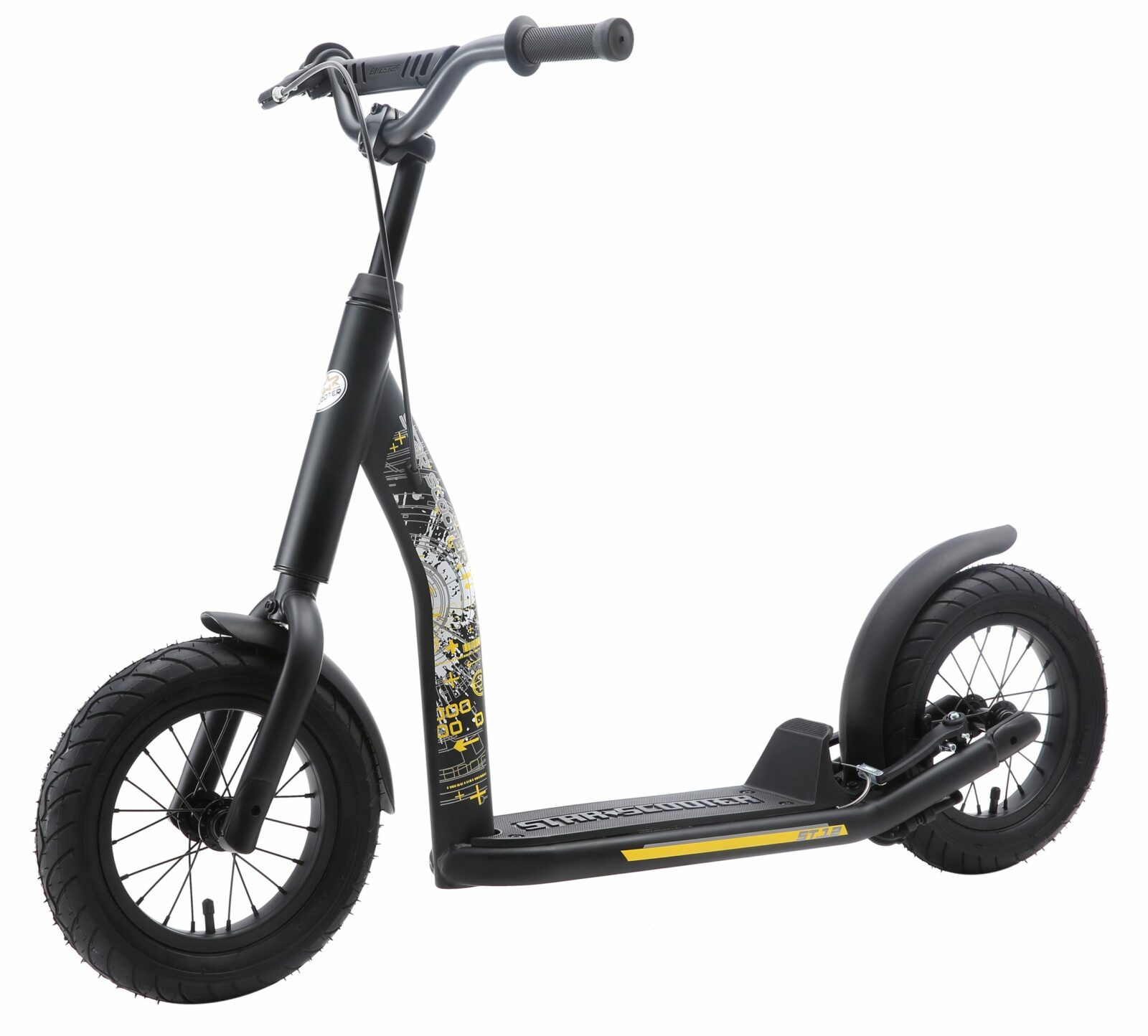 Bikestar autoped New Gen Sport 12 inch zwart - Afbeelding 5