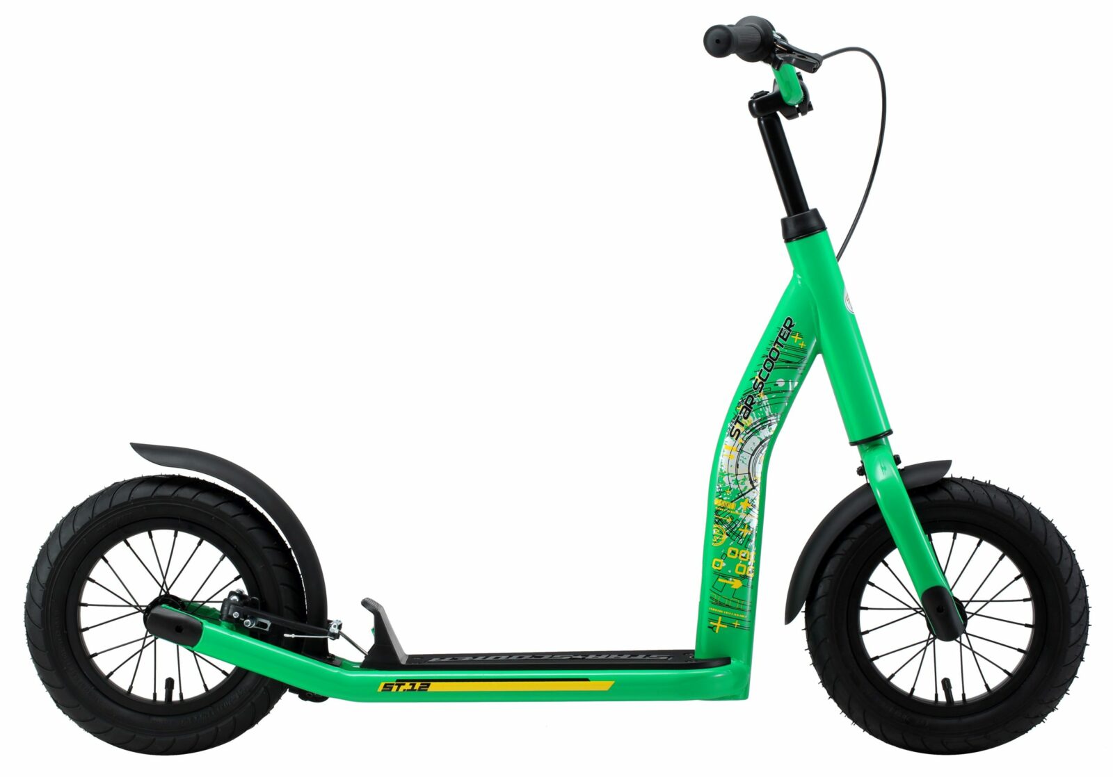 Bikestar autoped New Gen Sport 12 inch groen - Afbeelding 2