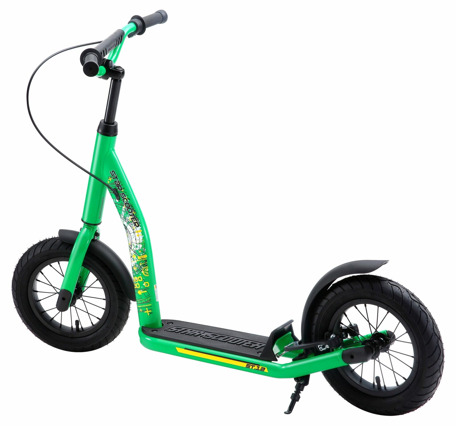 Bikestar autoped New Gen Sport 12 inch groen - Afbeelding 3