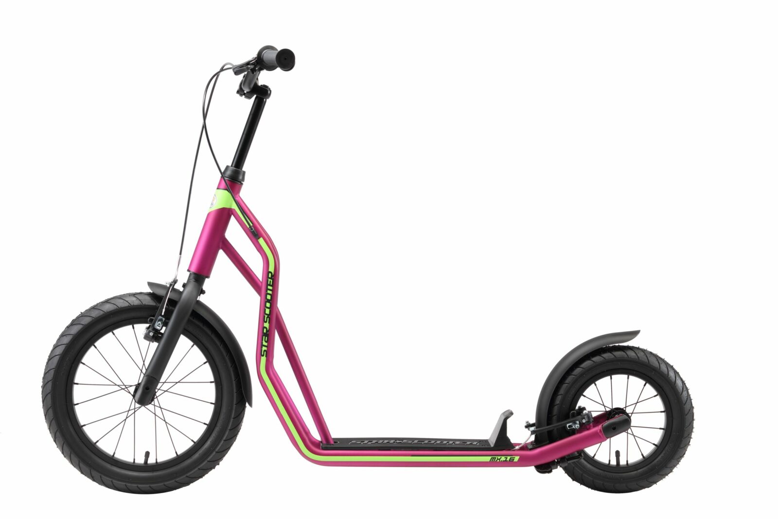 STAR SCOOTER autoped 16 inch + 12 inch, paars - Afbeelding 10