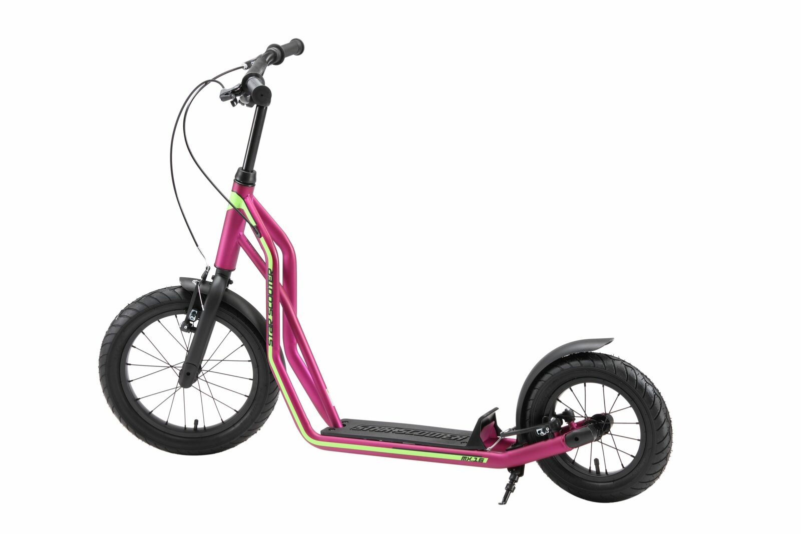 STAR SCOOTER autoped 16 inch + 12 inch, paars - Afbeelding 3