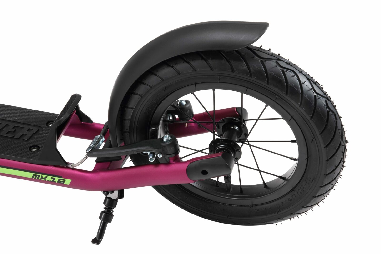 STAR SCOOTER autoped 16 inch + 12 inch, paars - Afbeelding 4