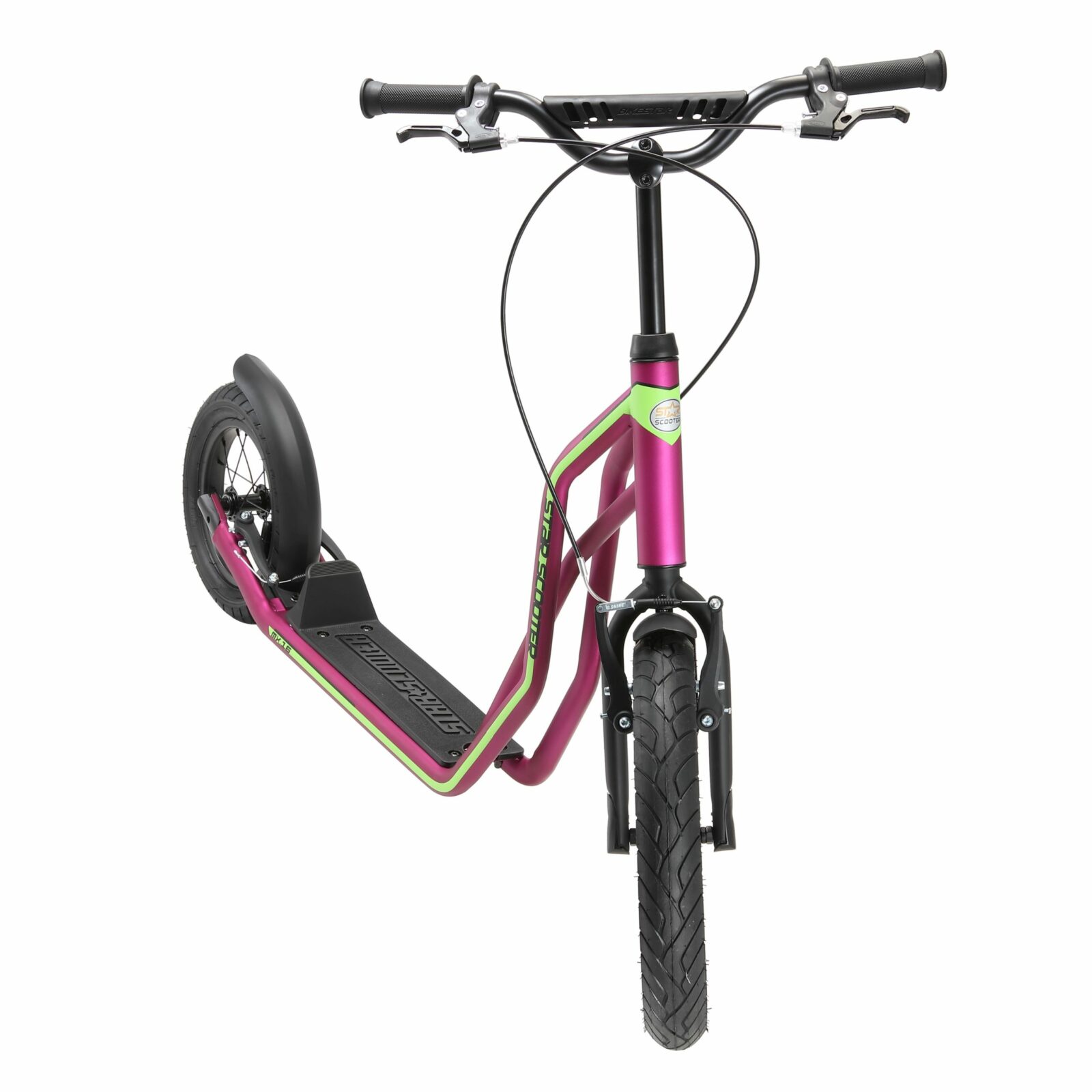 STAR SCOOTER autoped 16 inch + 12 inch, paars - Afbeelding 7