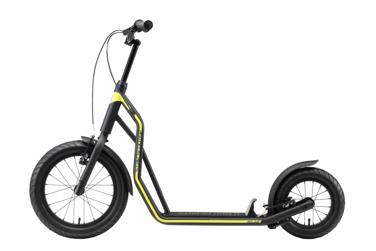 STAR SCOOTER autoped 16 inch + 12 inch, zwart - Afbeelding 10