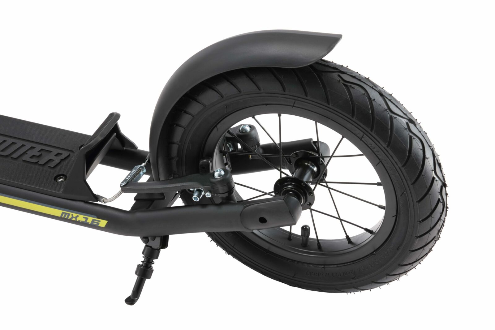 STAR SCOOTER autoped 16 inch + 12 inch, zwart - Afbeelding 4