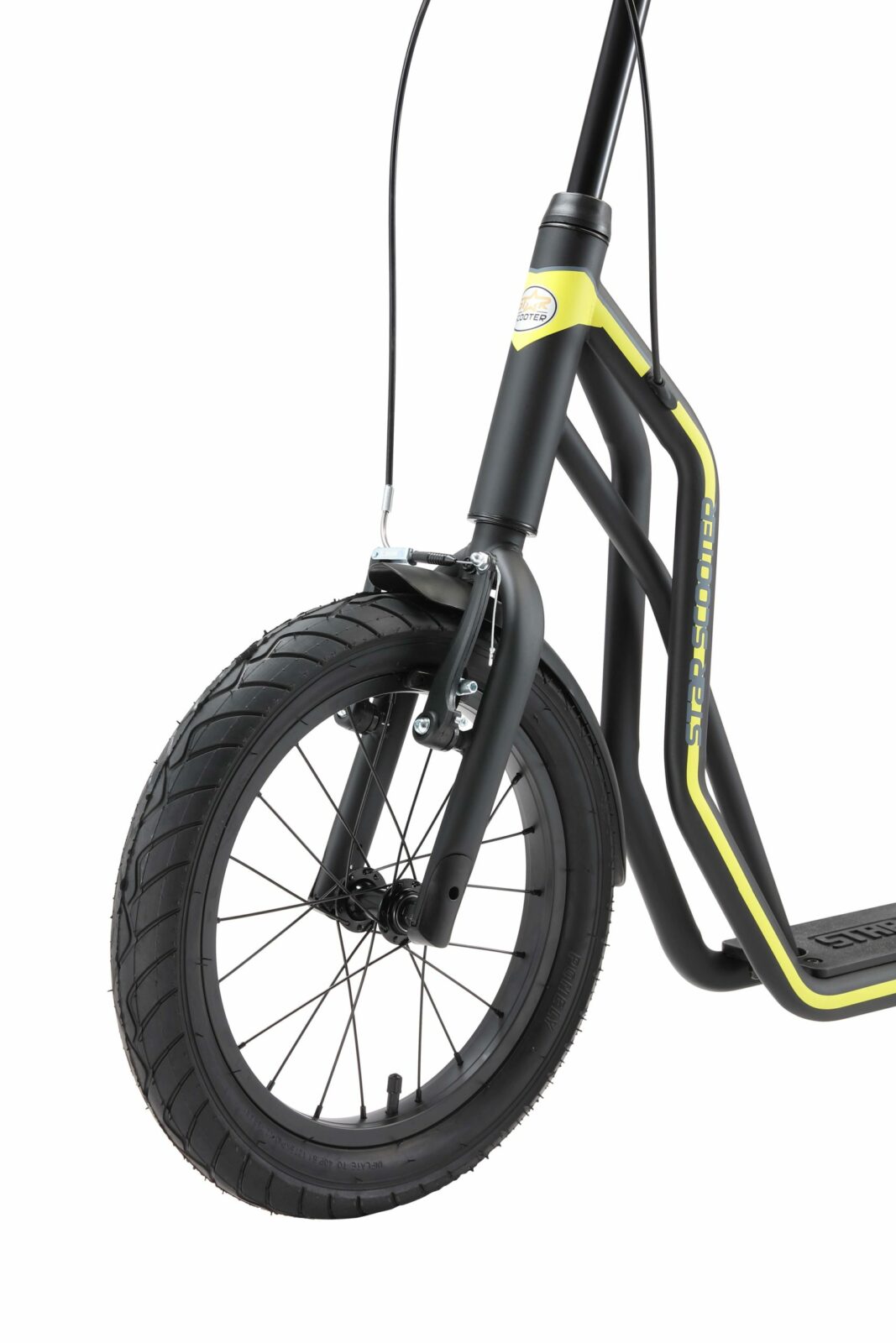 STAR SCOOTER autoped 16 inch + 12 inch, zwart - Afbeelding 5