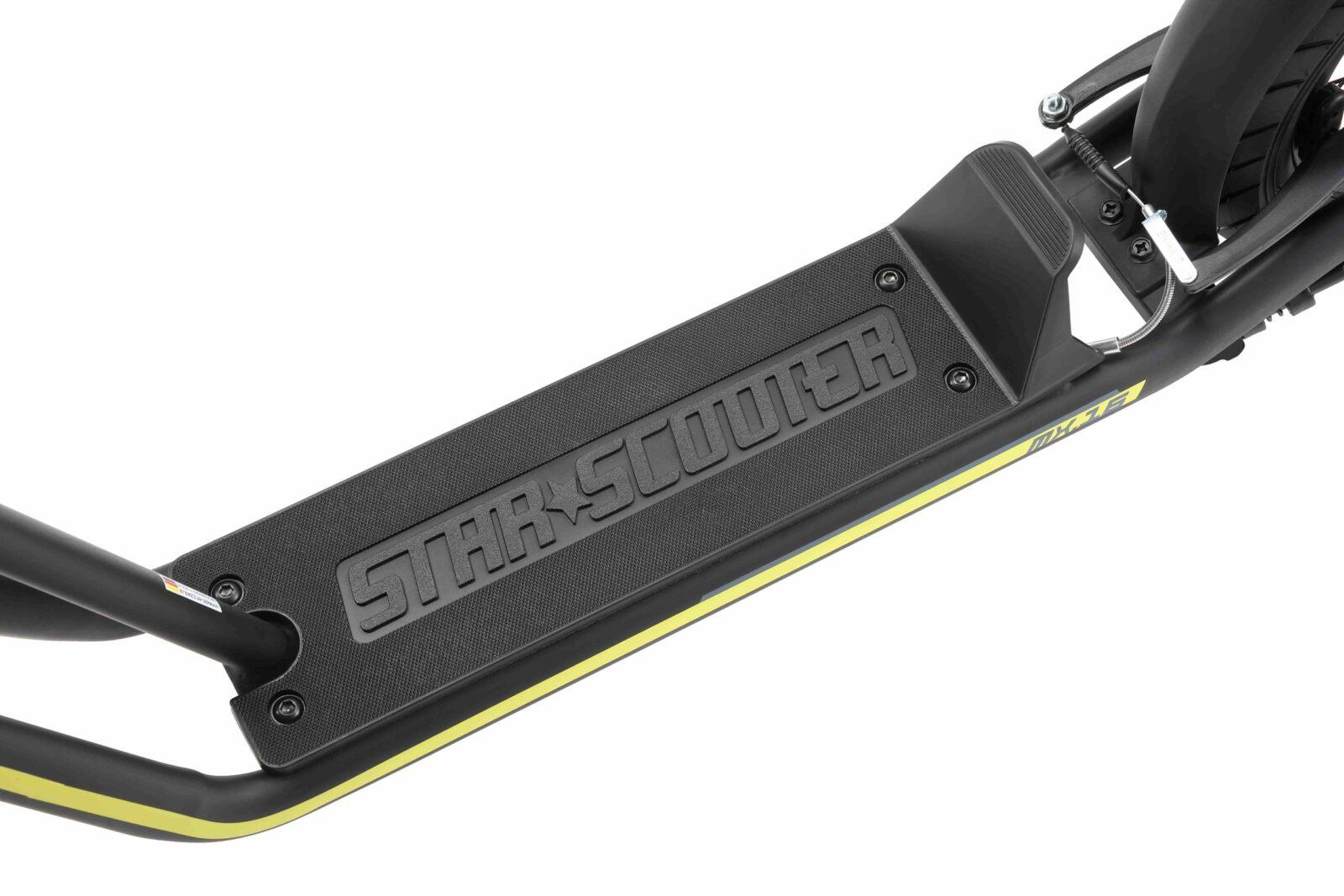 STAR SCOOTER autoped 16 inch + 12 inch, zwart - Afbeelding 6