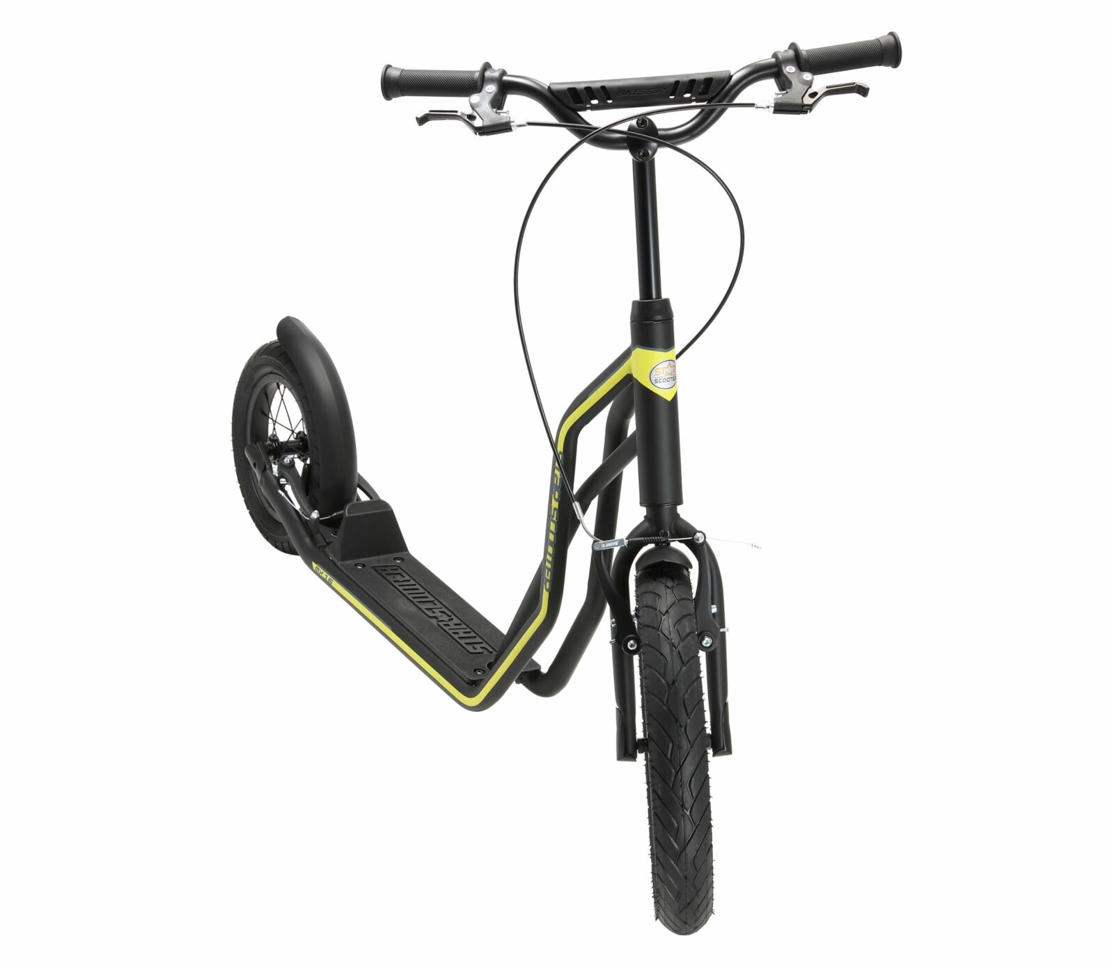 STAR SCOOTER autoped 16 inch + 12 inch, zwart - Afbeelding 7