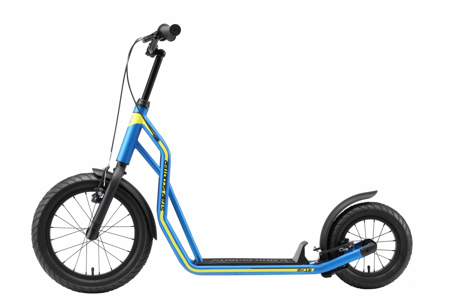 STAR SCOOTER autoped 16 inch + 12 inch, blauw - Afbeelding 10