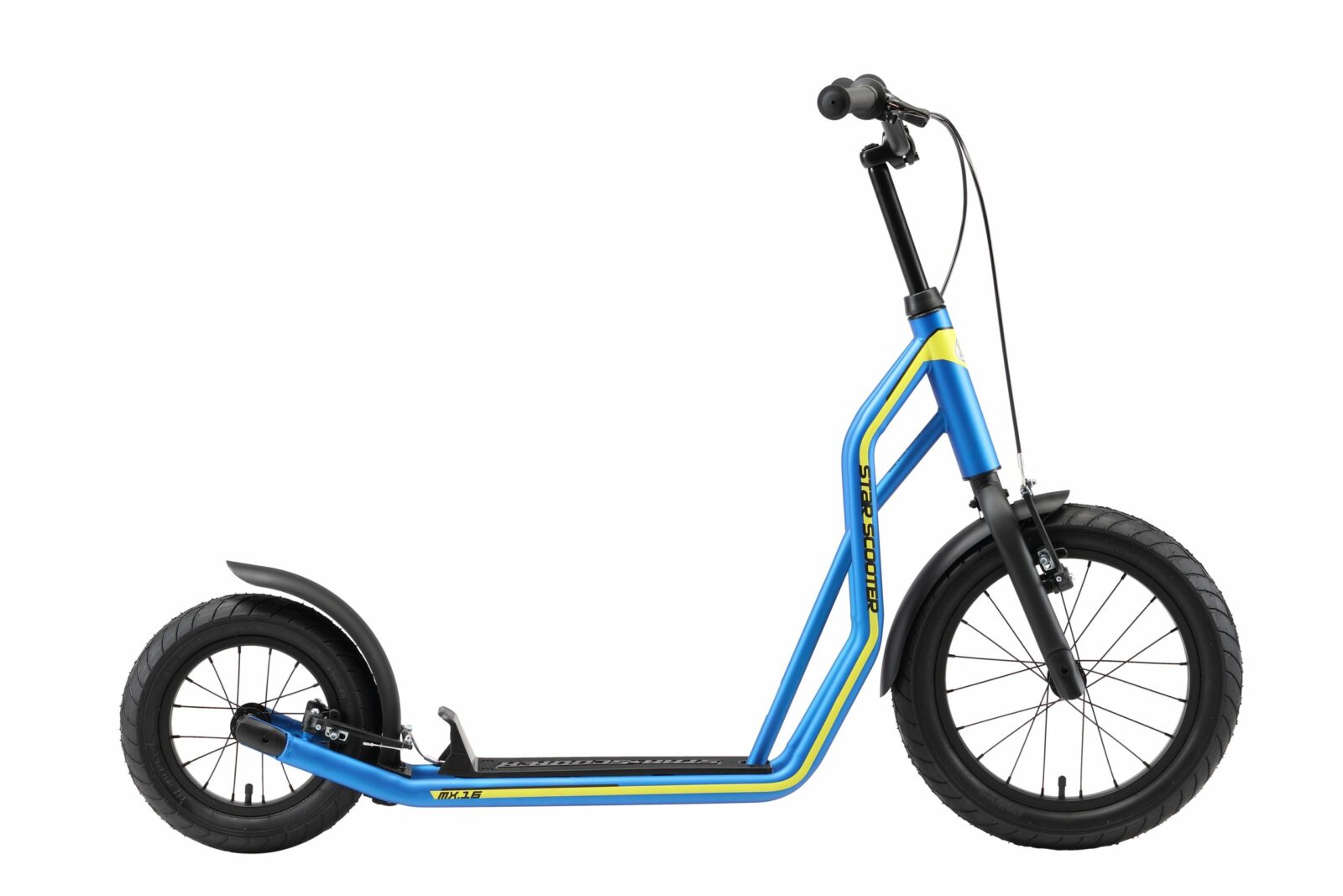 STAR SCOOTER autoped 16 inch + 12 inch, blauw - Afbeelding 2