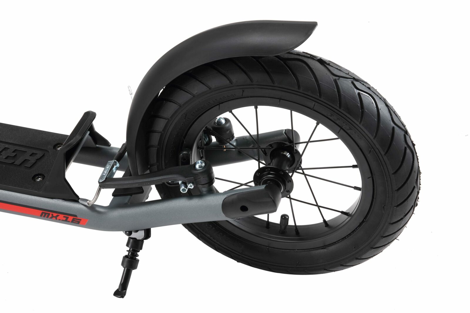 STAR SCOOTER autoped 16 inch + 12 inch, grijs - Afbeelding 4