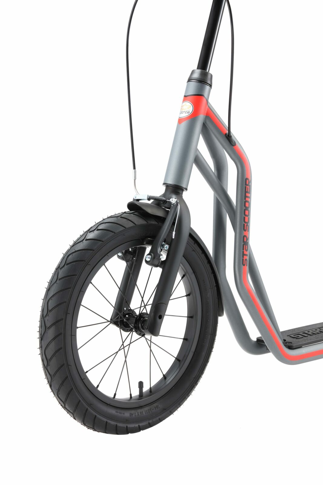 STAR SCOOTER autoped 16 inch + 12 inch, grijs - Afbeelding 5