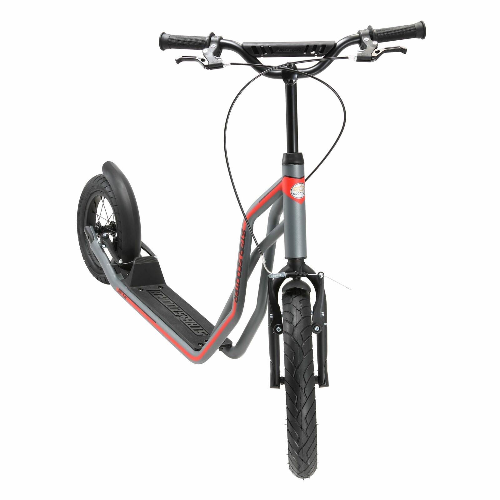 STAR SCOOTER autoped 16 inch + 12 inch, grijs - Afbeelding 7