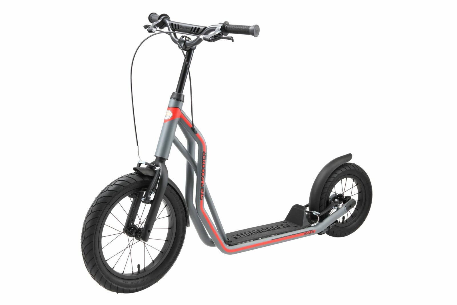 STAR SCOOTER autoped 16 inch + 12 inch, grijs - Afbeelding 9