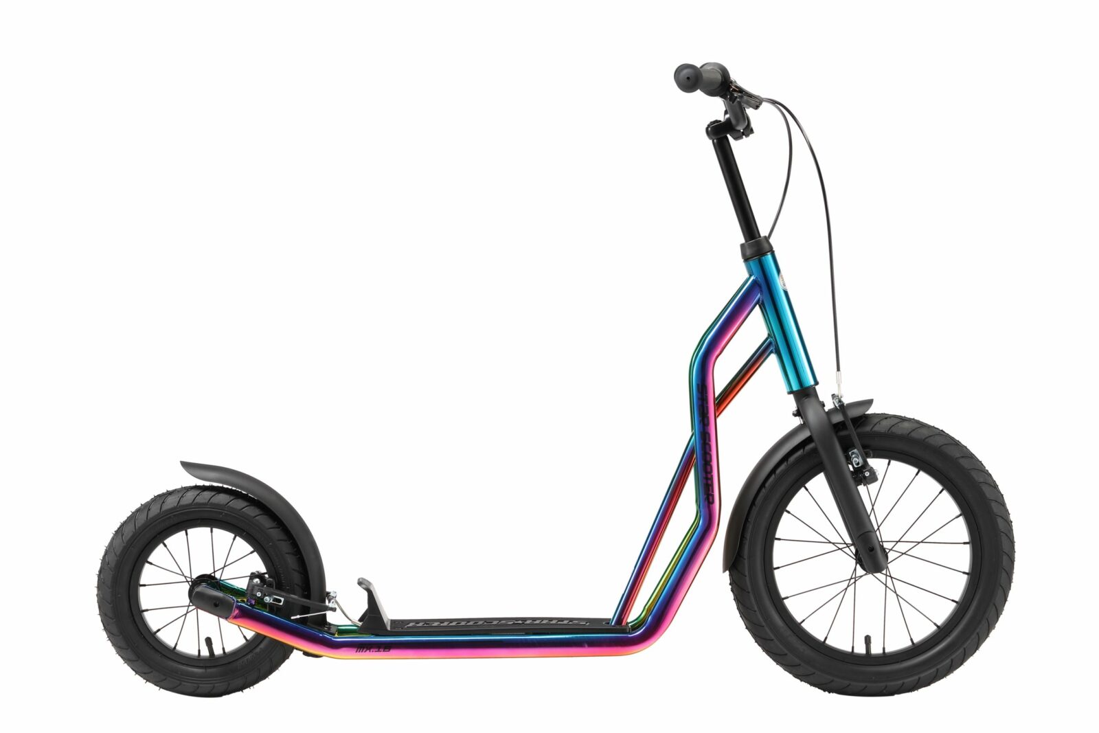 STAR SCOOTER autoped 16 inch + 12 inch, chroom - Afbeelding 2