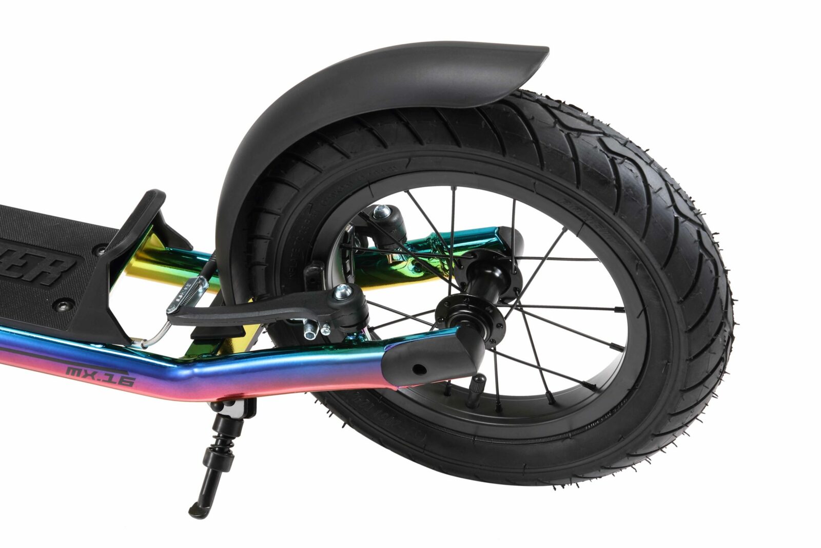 STAR SCOOTER autoped 16 inch + 12 inch, chroom - Afbeelding 4