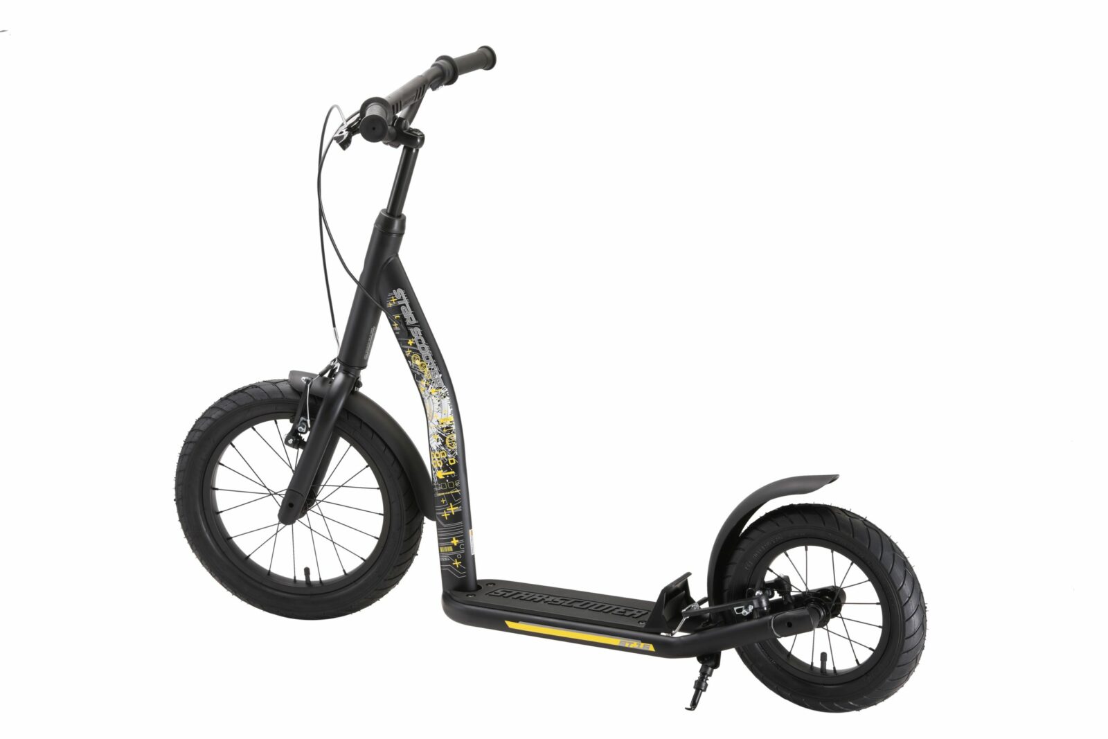 Bikestar autoped New Gen Sport 16 inch - 12 inch zwart - Afbeelding 4