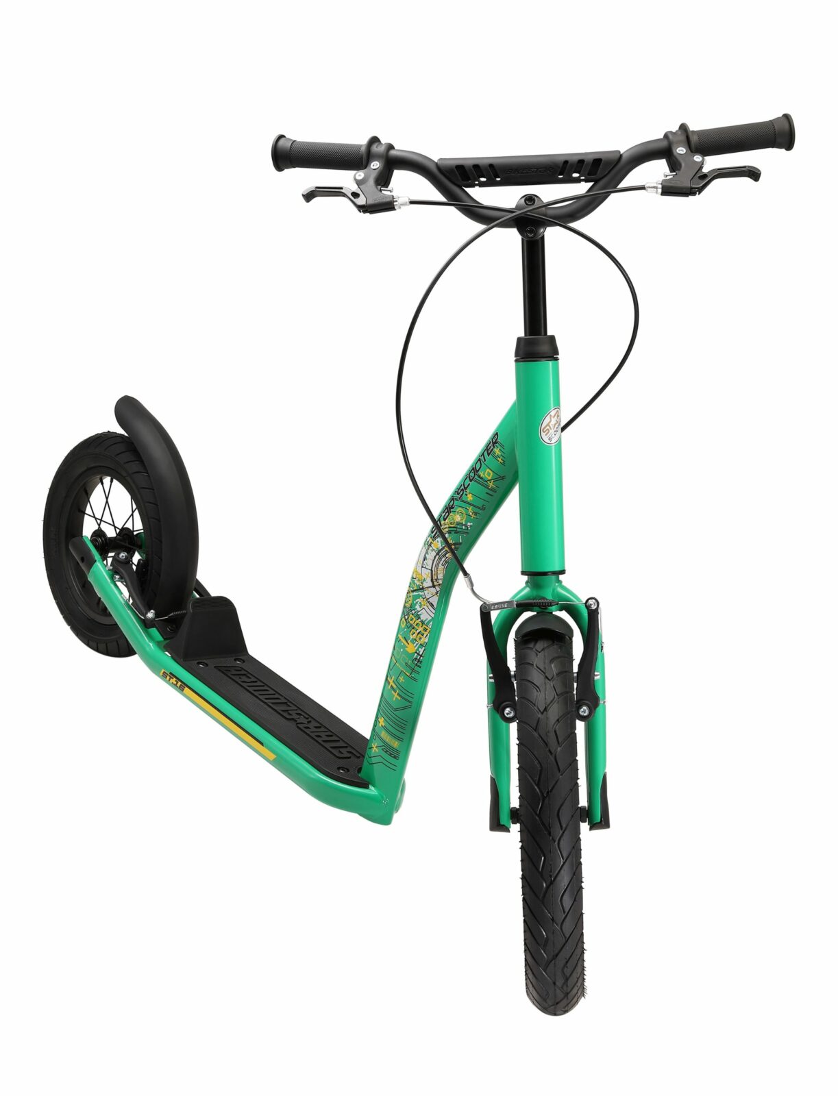 Bikestar autoped New Gen Sport 16 inch - 12 inch groen - Afbeelding 3